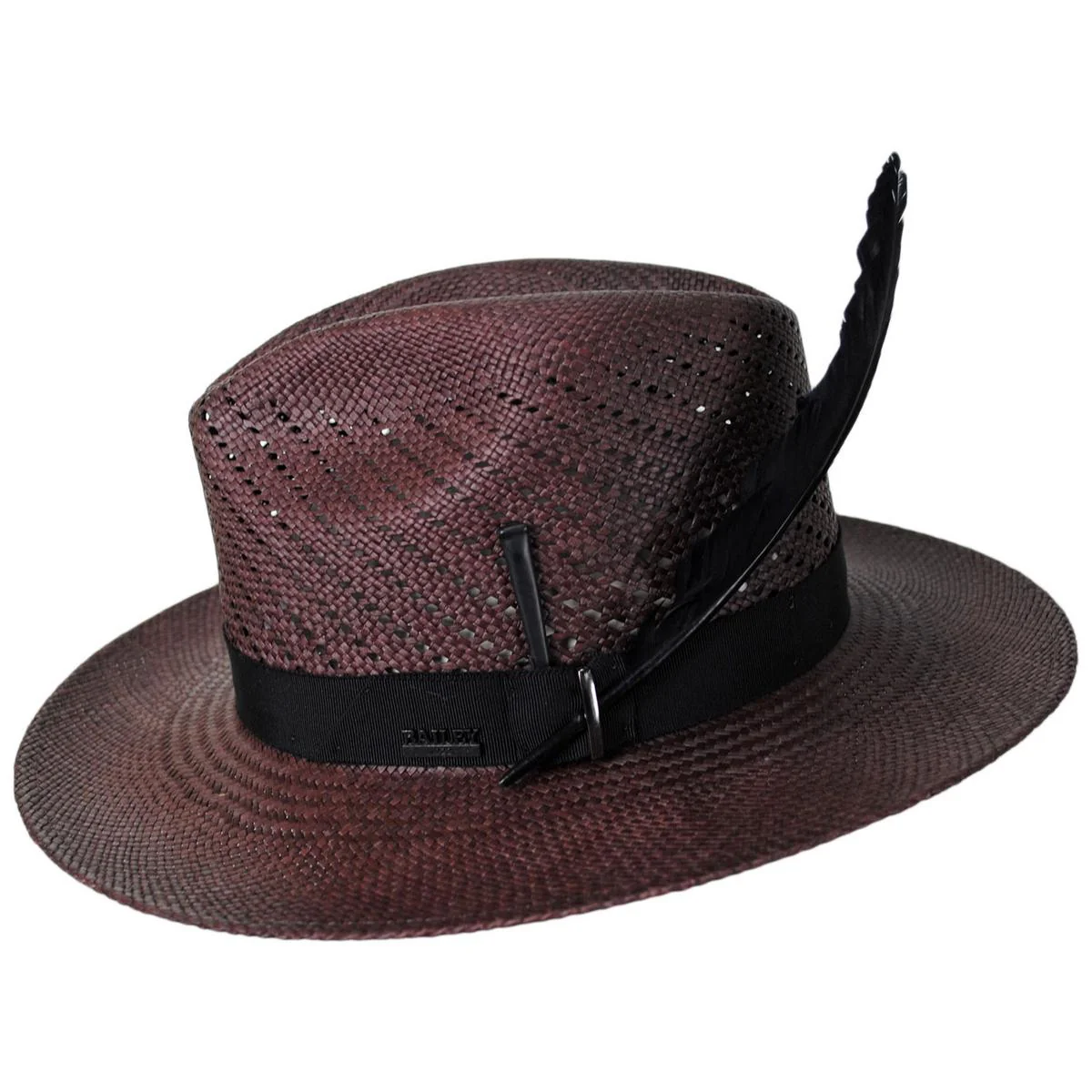 Keats Vented Panama Straw Fedora Hat - Image 4