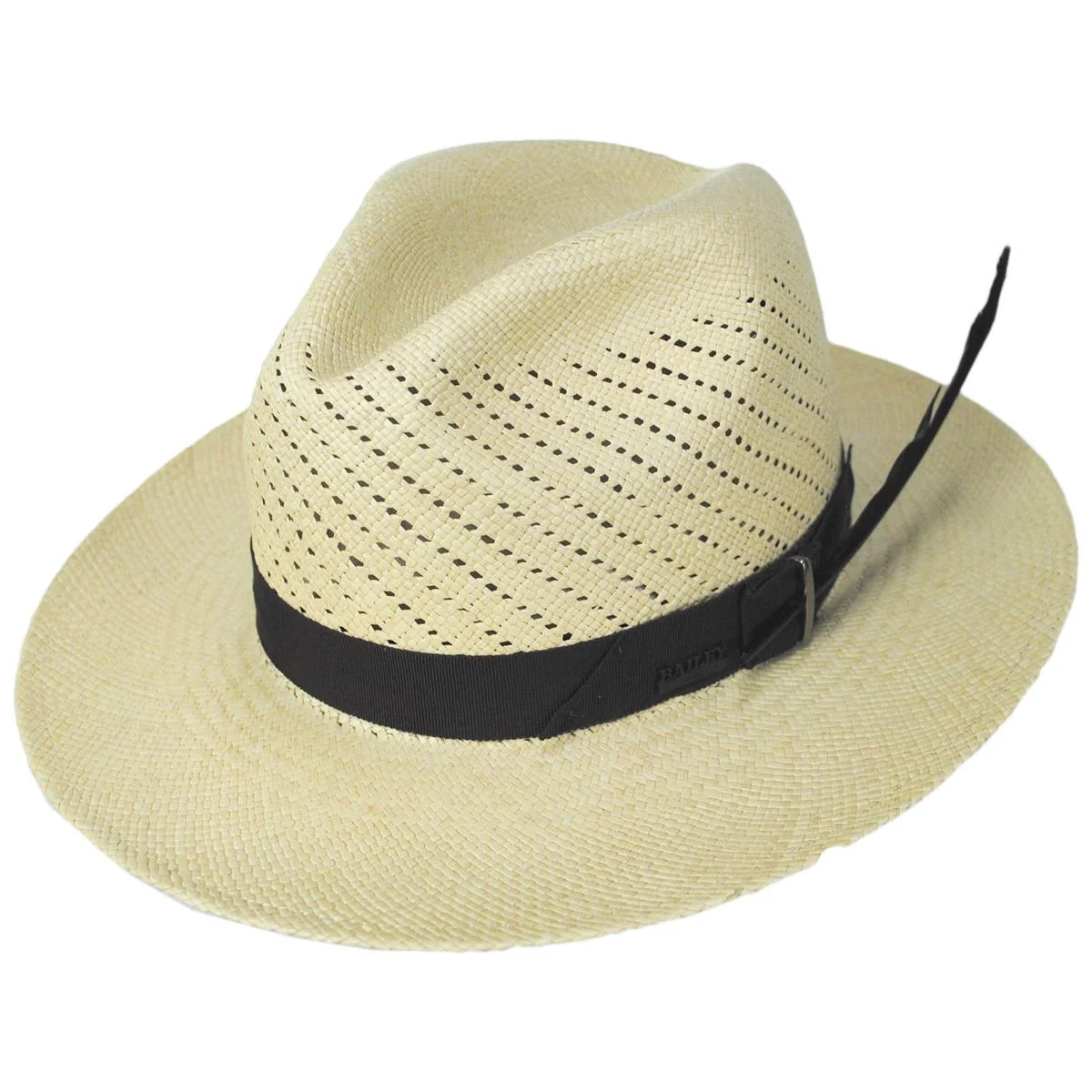 Keats Vented Panama Straw Fedora Hat - Image 7