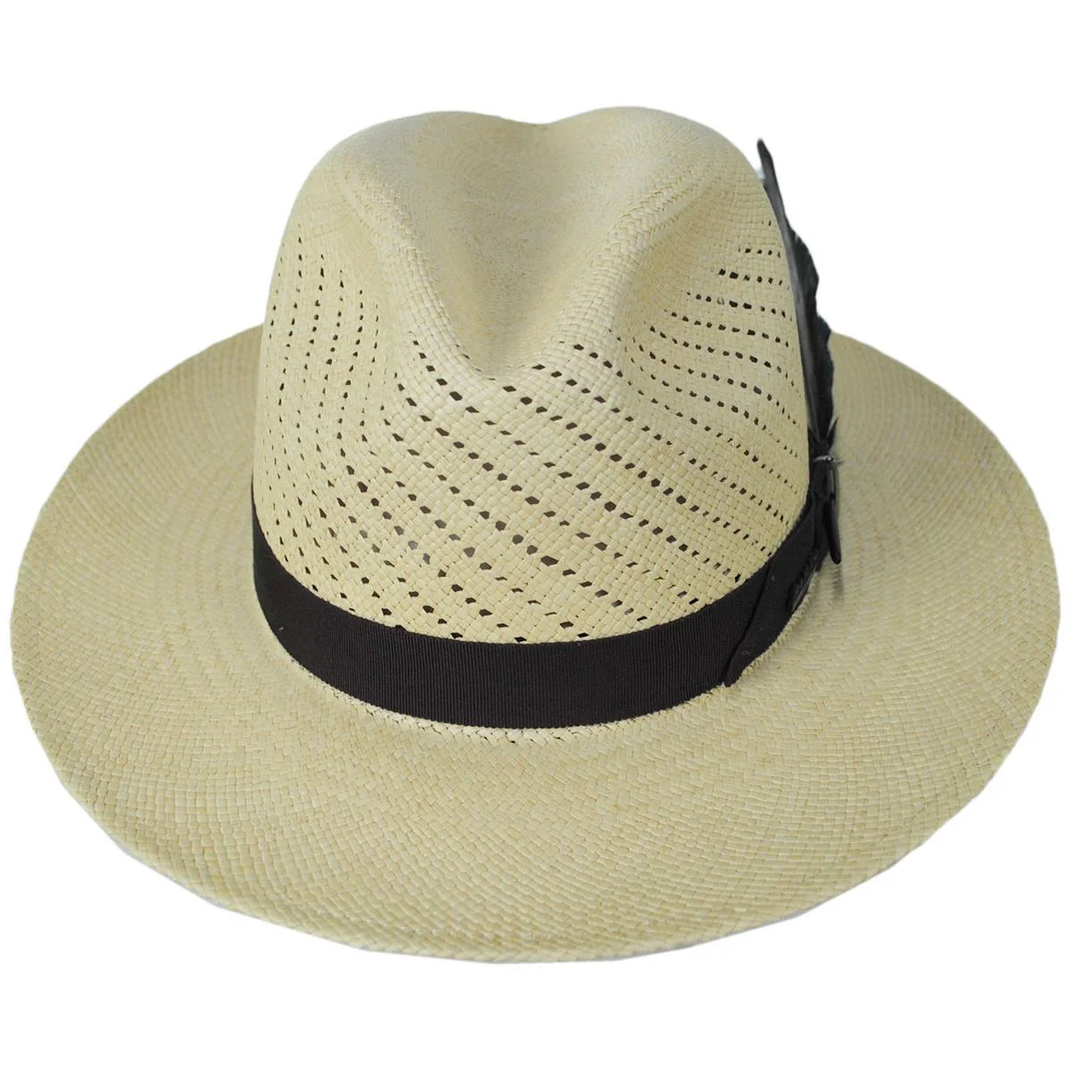 Keats Vented Panama Straw Fedora Hat - Image 8