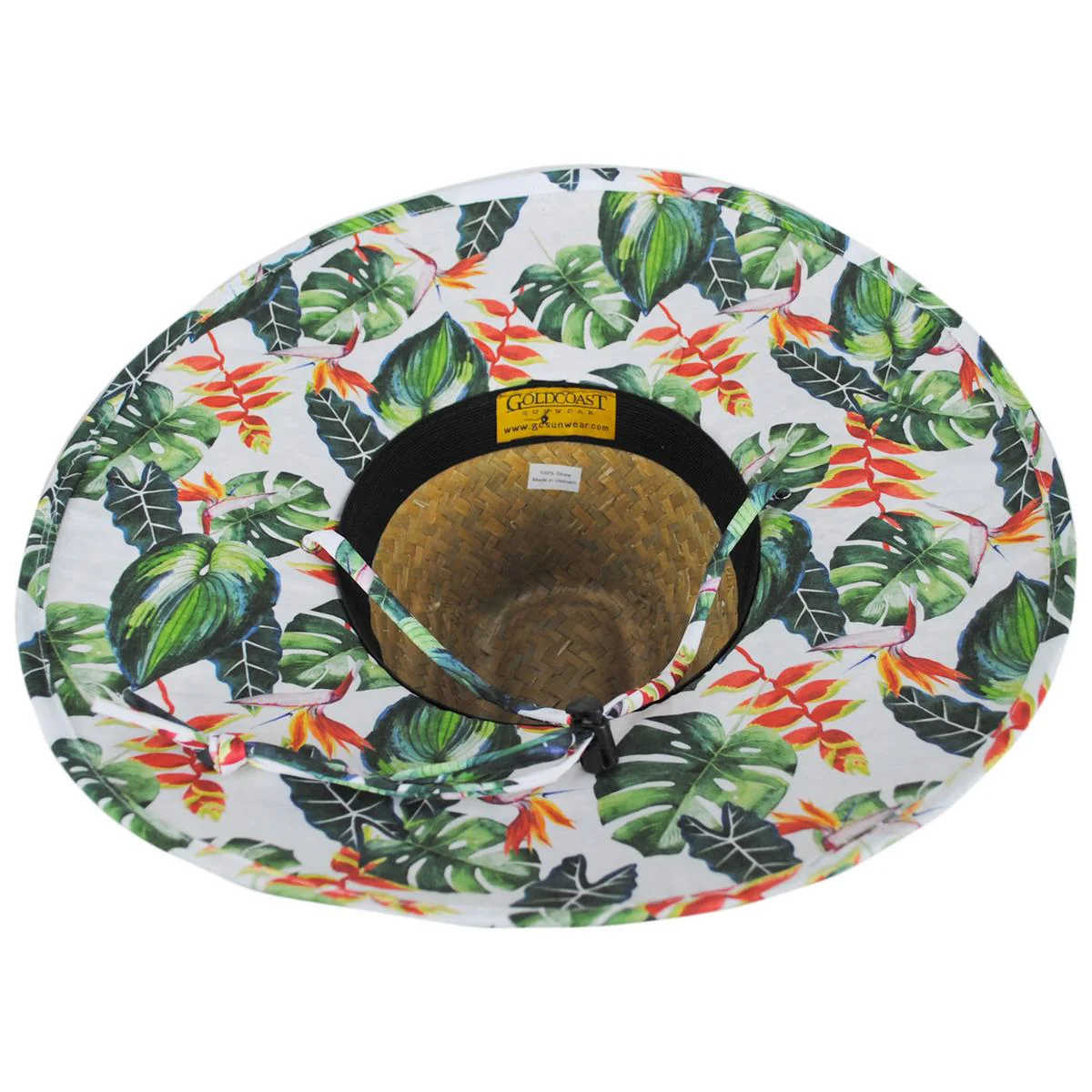 Kenny Philodendron Straw Lifeguard Hat - Image 4