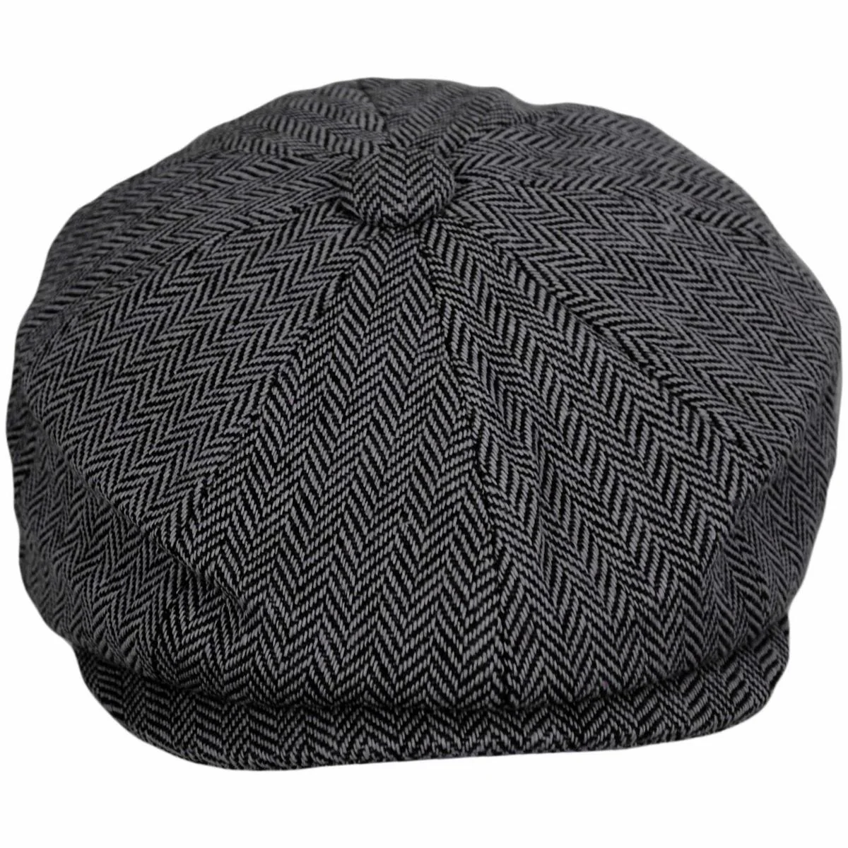 Kid's Herringbone Wool Blend Newsboy Cap - Image 6