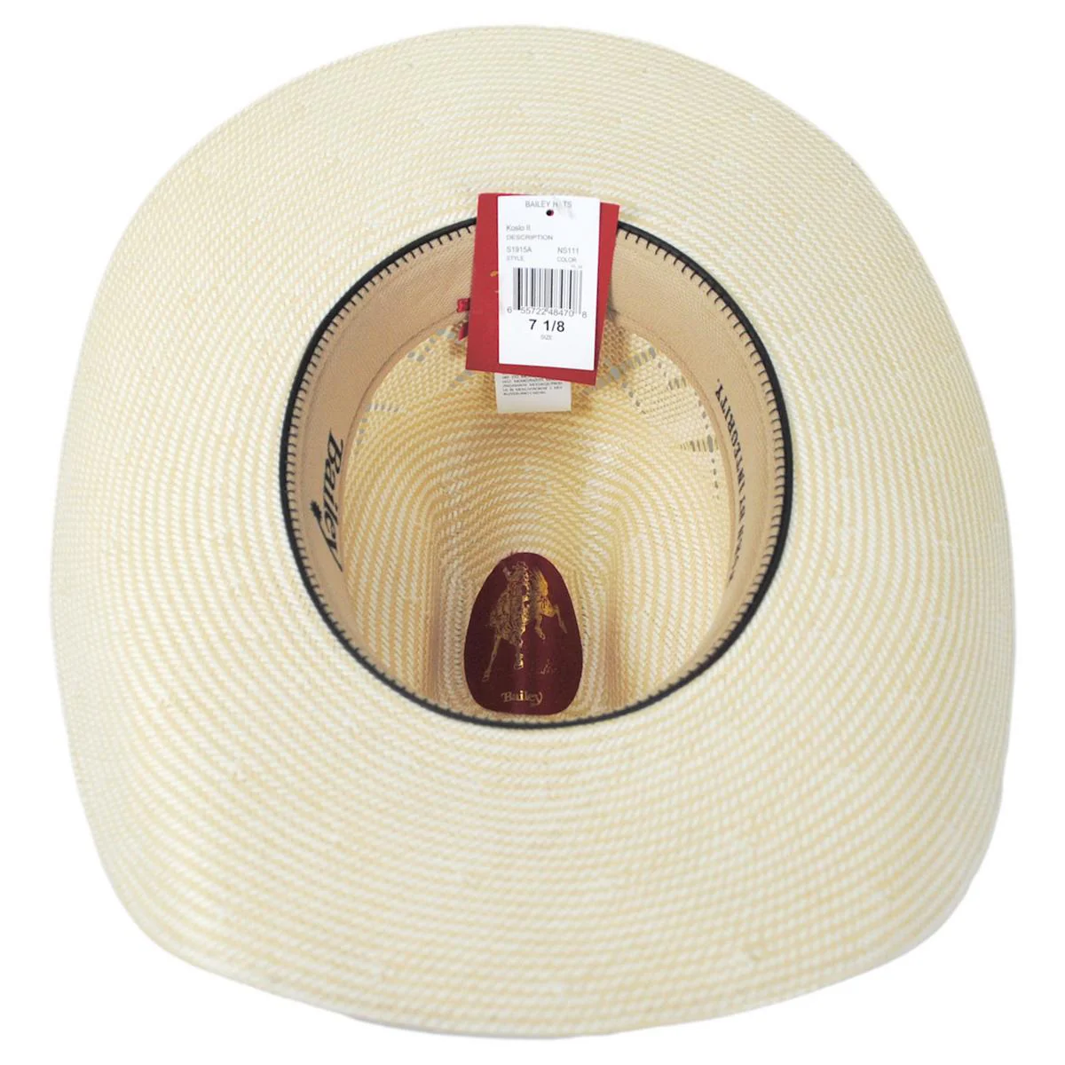 Koslo II 15X Shantung Straw Western Hat - Image 4