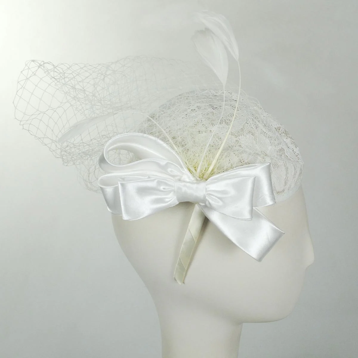 Lace Teardrop Fascinator Hat - Image 3