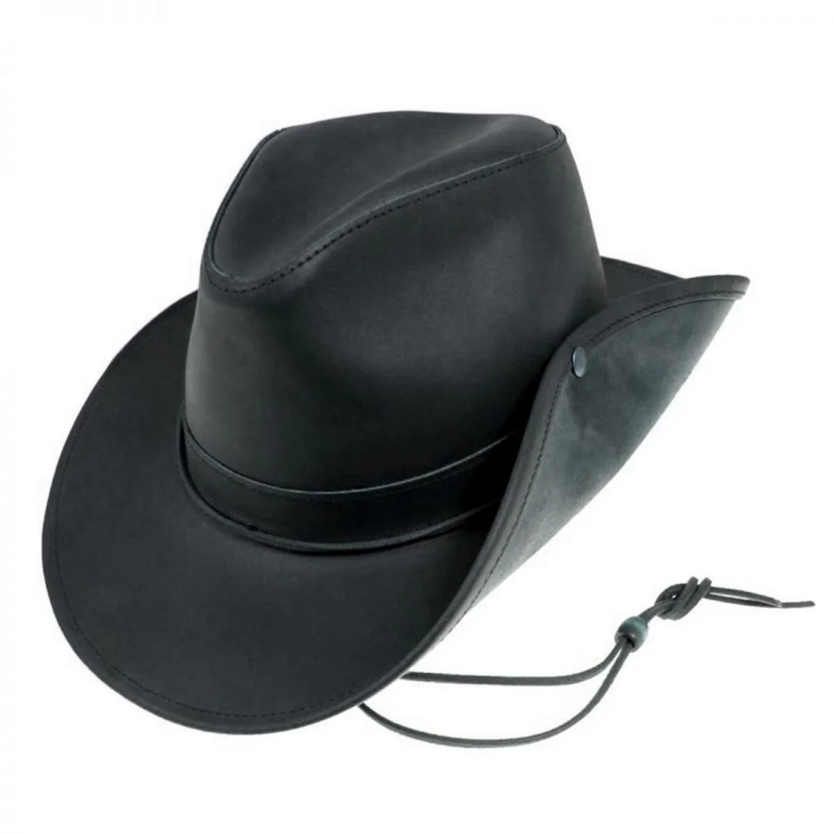 Leather Aussie Fedora Hat - Image 3