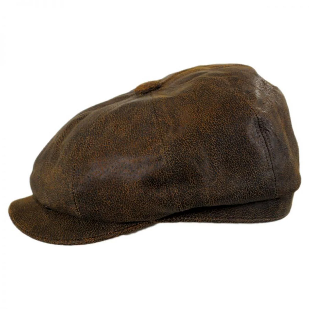 Leather Newsboy Cap - Image 4