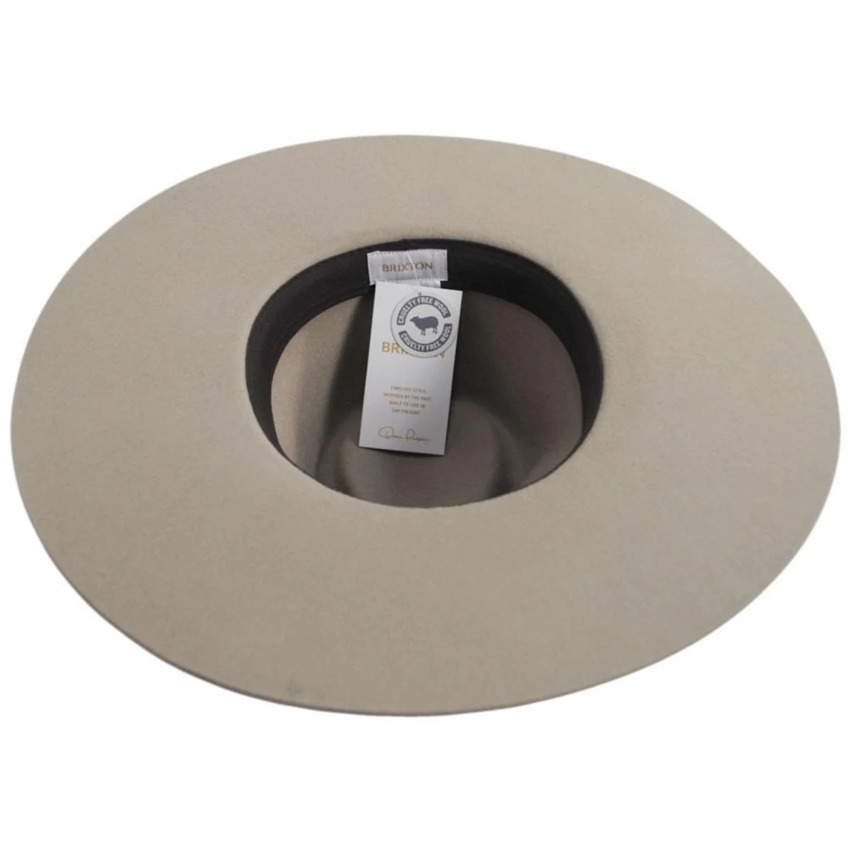 Leigh Wool Felt Wide Brim Fedora Hat - Image 10