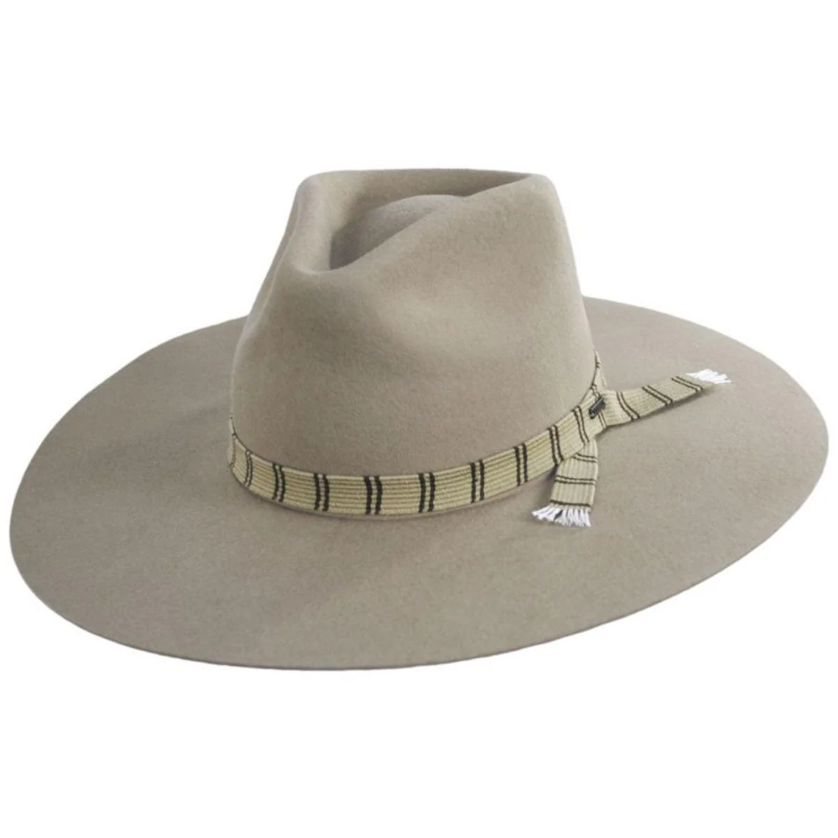 Leigh Wool Felt Wide Brim Fedora Hat - Image 6