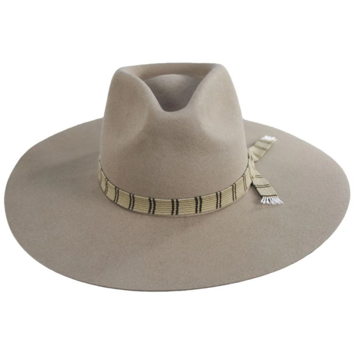Leigh Wool Felt Wide Brim Fedora Hat - Image 8