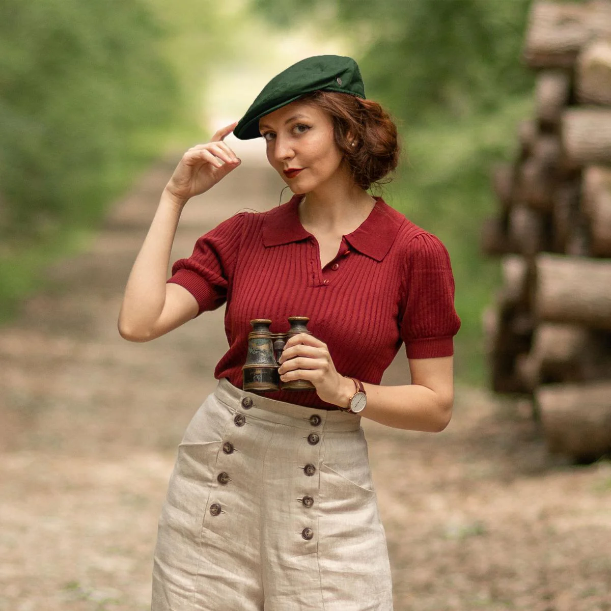 Linen and Cotton Ivy Cap - Image 9