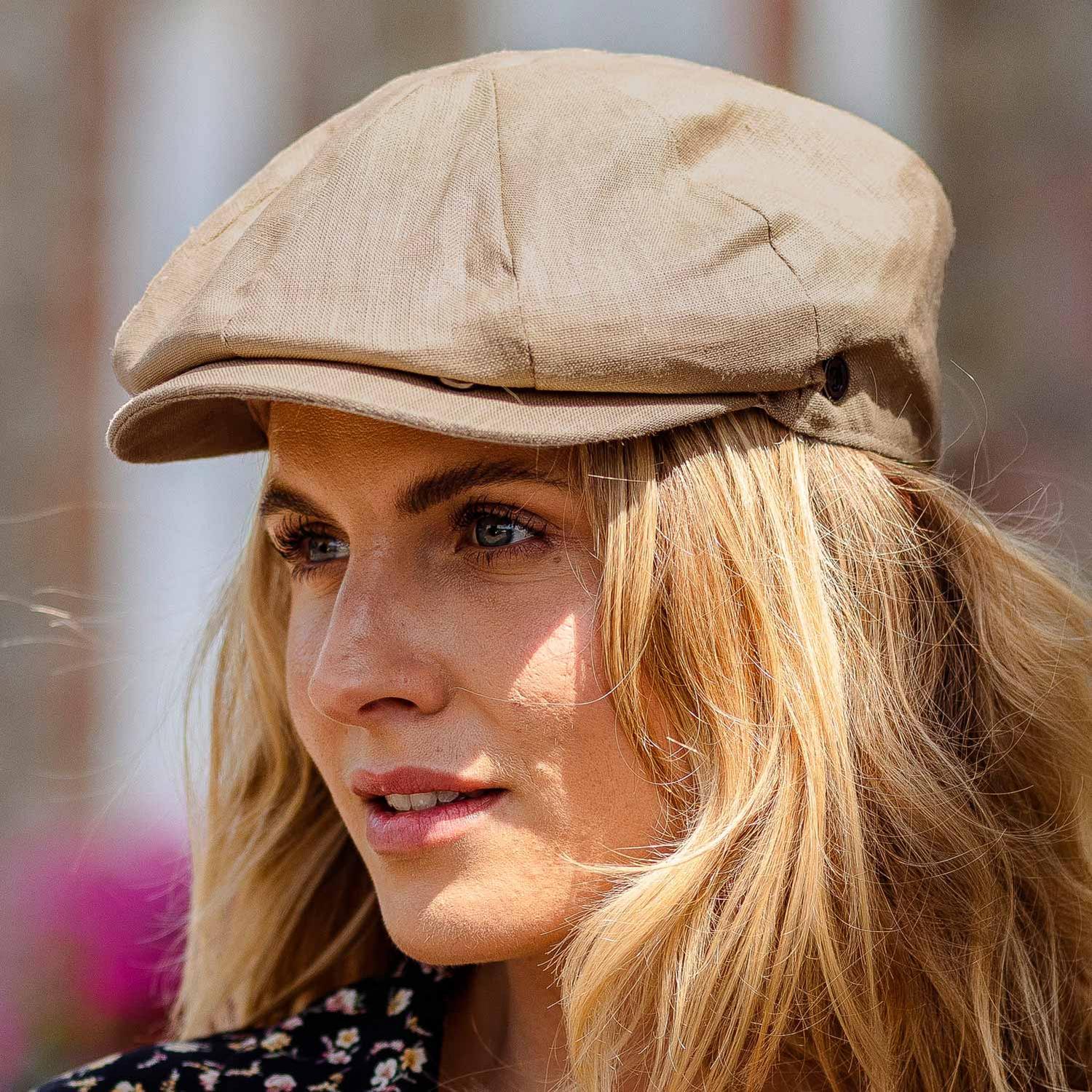 Linen and Cotton Newsboy Cap - Image 26