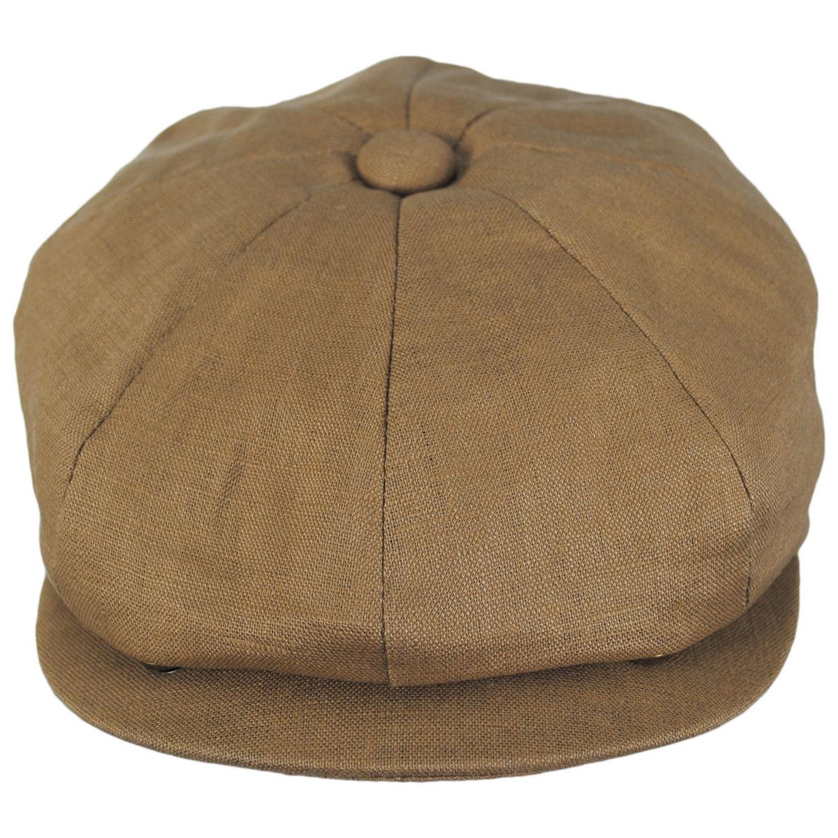 Linen and Cotton Newsboy Cap - Image 9