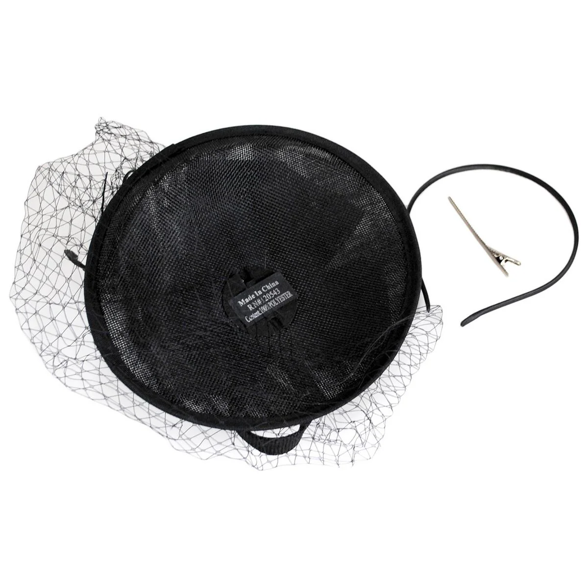 Luxe Sinamay Straw Fascinator Hat - Image 4