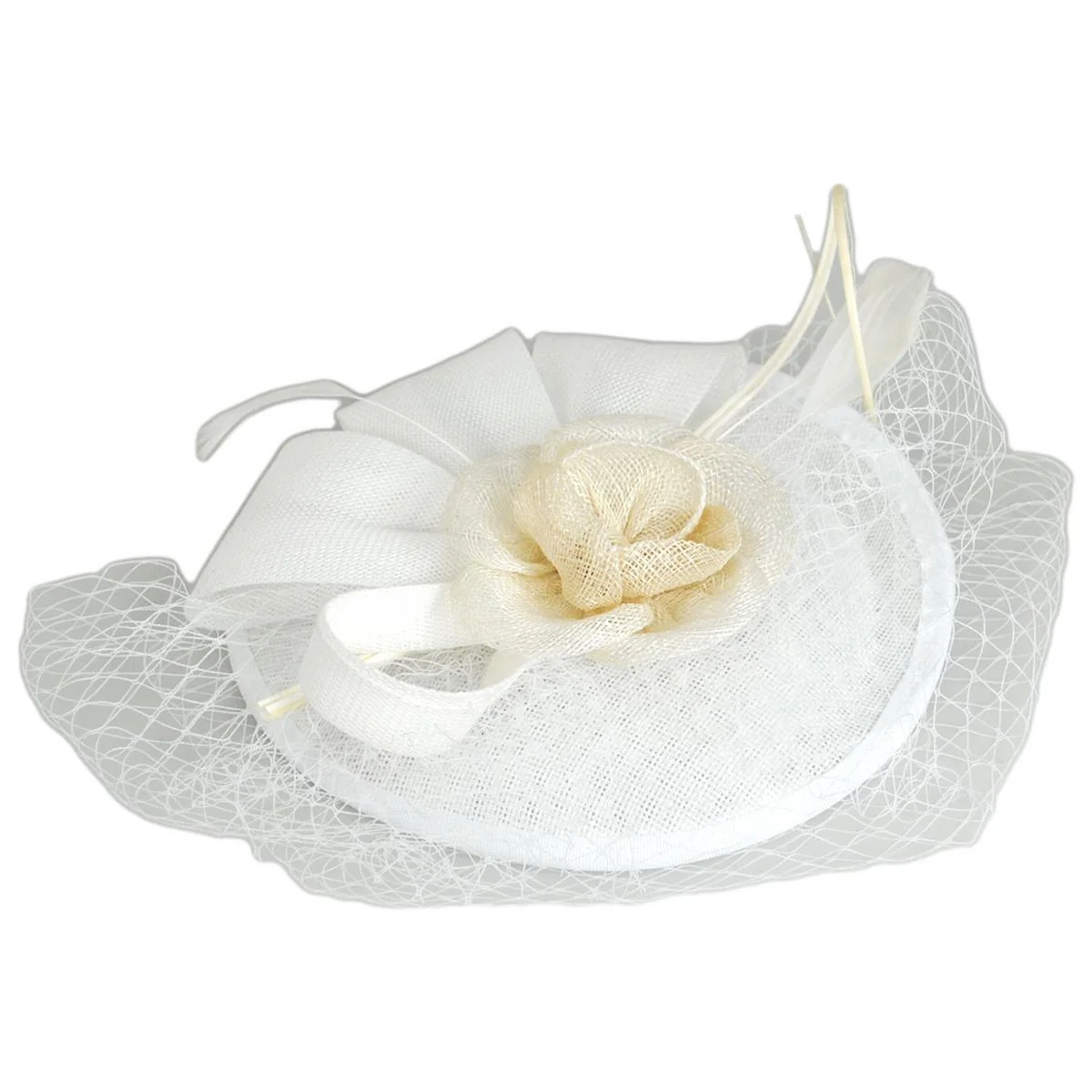 Luxe Sinamay Straw Fascinator Hat - Image 5