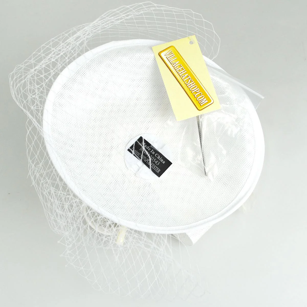 Luxe Sinamay Straw Fascinator Hat - Image 7