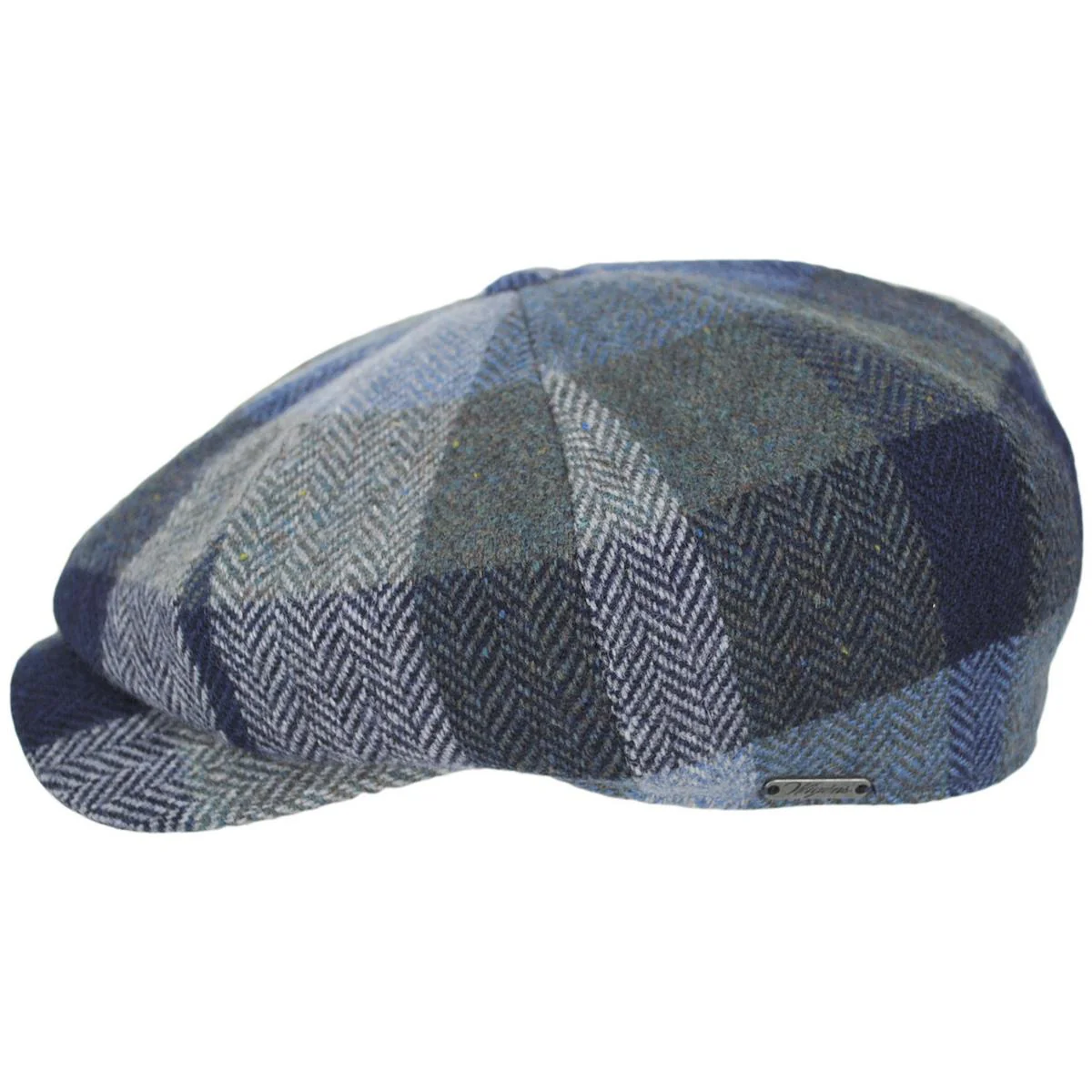 Magee Tweed Herringbone Patchwork Wool Newsboy Cap - Image 3