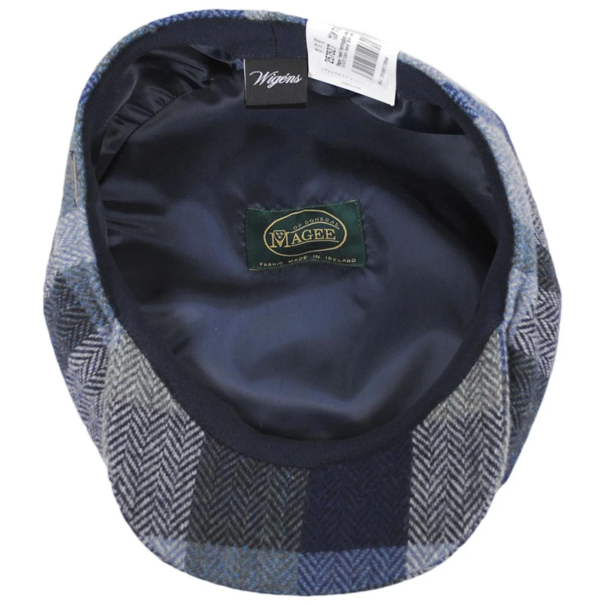 Magee Tweed Herringbone Patchwork Wool Newsboy Cap - Image 4