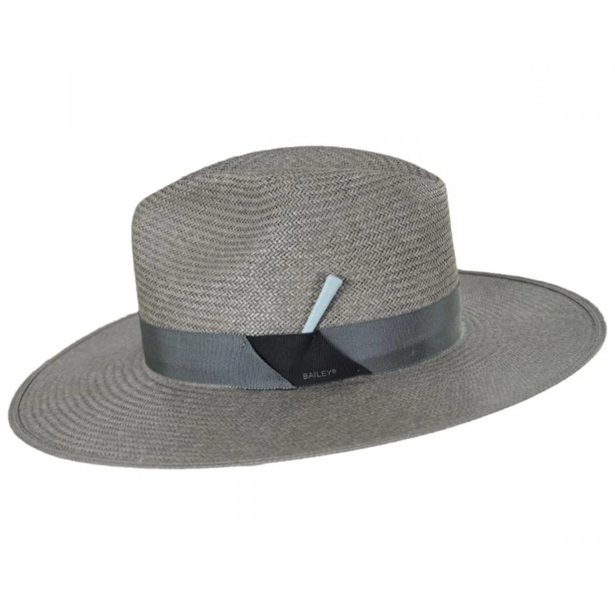 Magness Shantung Straw Fedora Hat - Image 3