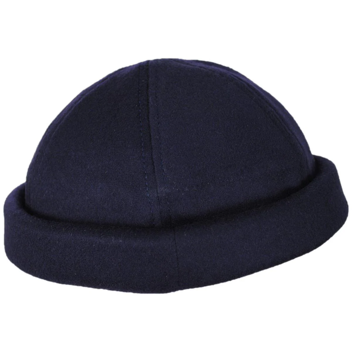 Melton Wool Blend Watch Cap Beanie Hat - Image 3