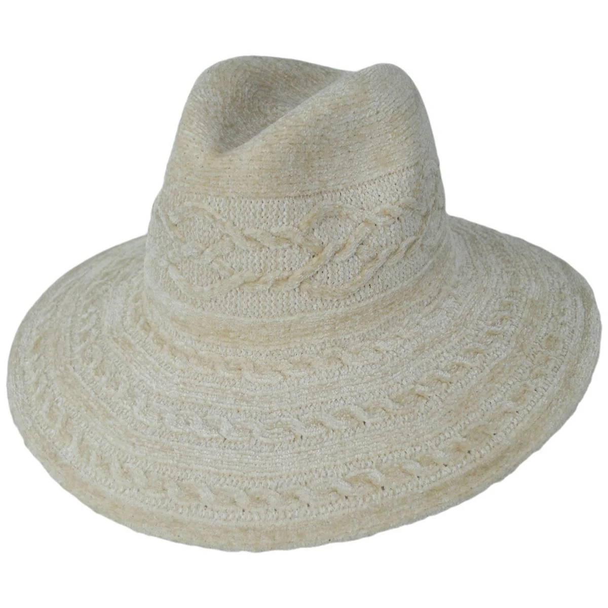 Nellie Chenille Knit Fedora Hat - Image 5