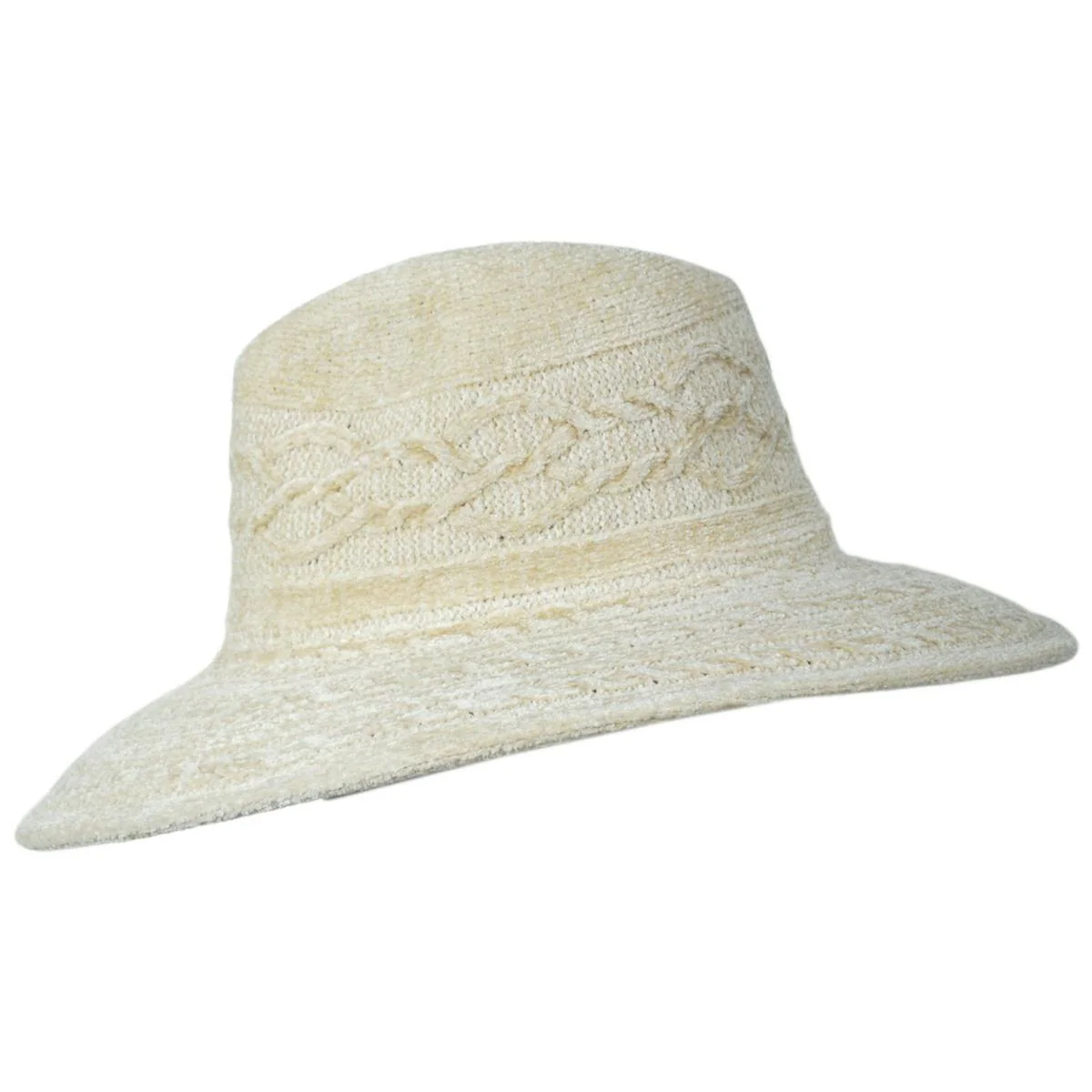 Nellie Chenille Knit Fedora Hat - Image 7