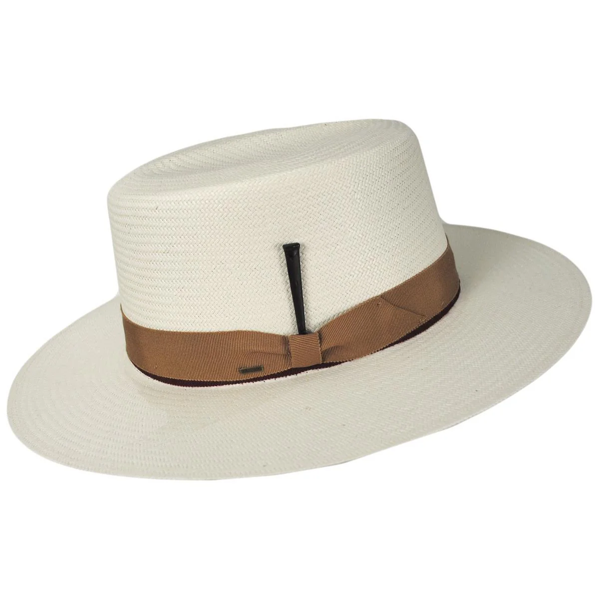 Newhall Shantung LiteStraw Boater Hat - Image 7