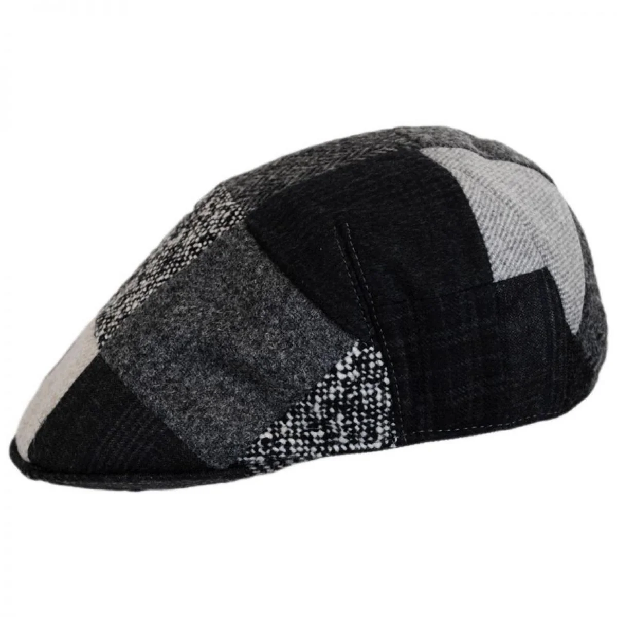 Patchwork Wool Ascot Cap - Image 3