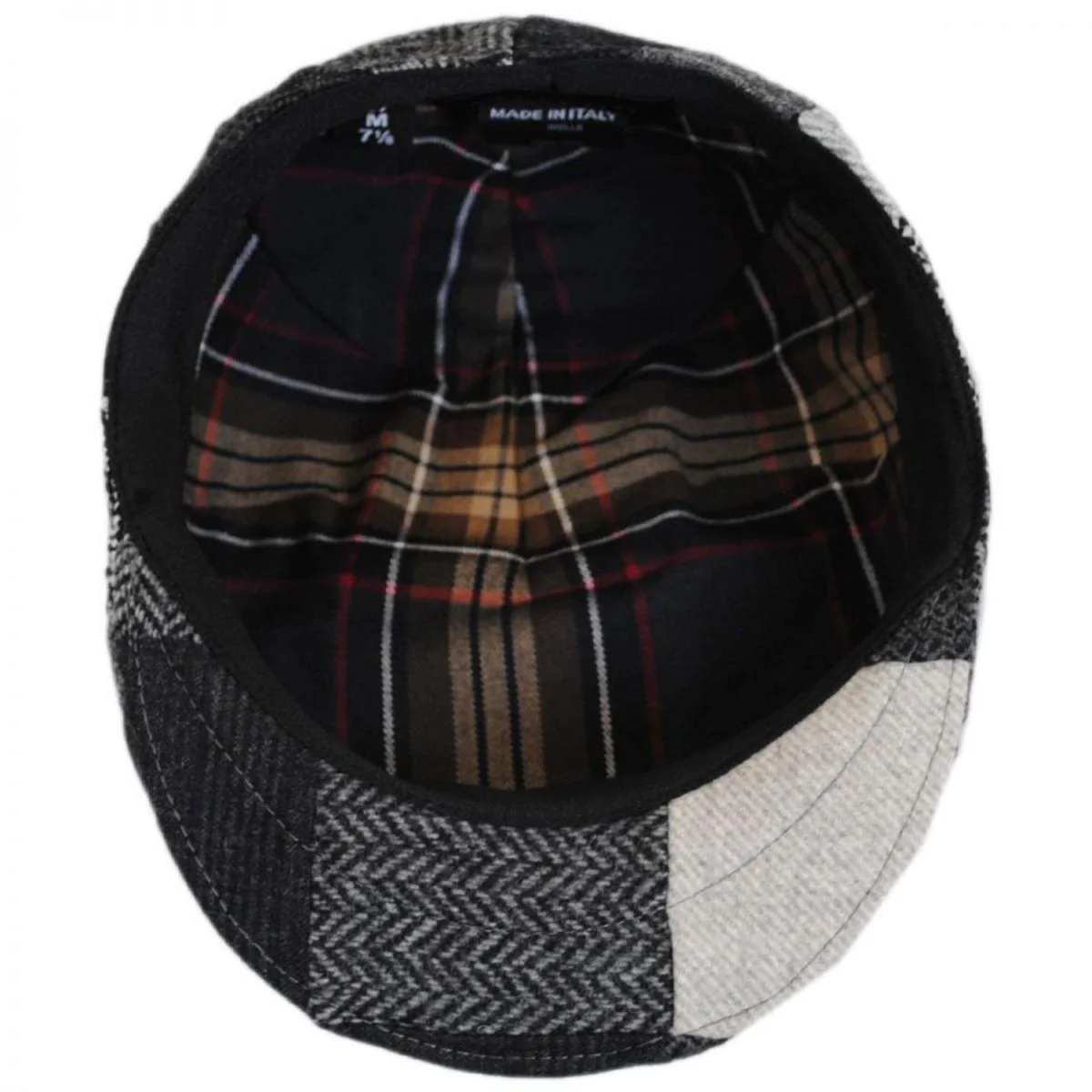 Patchwork Wool Ascot Cap - Image 4
