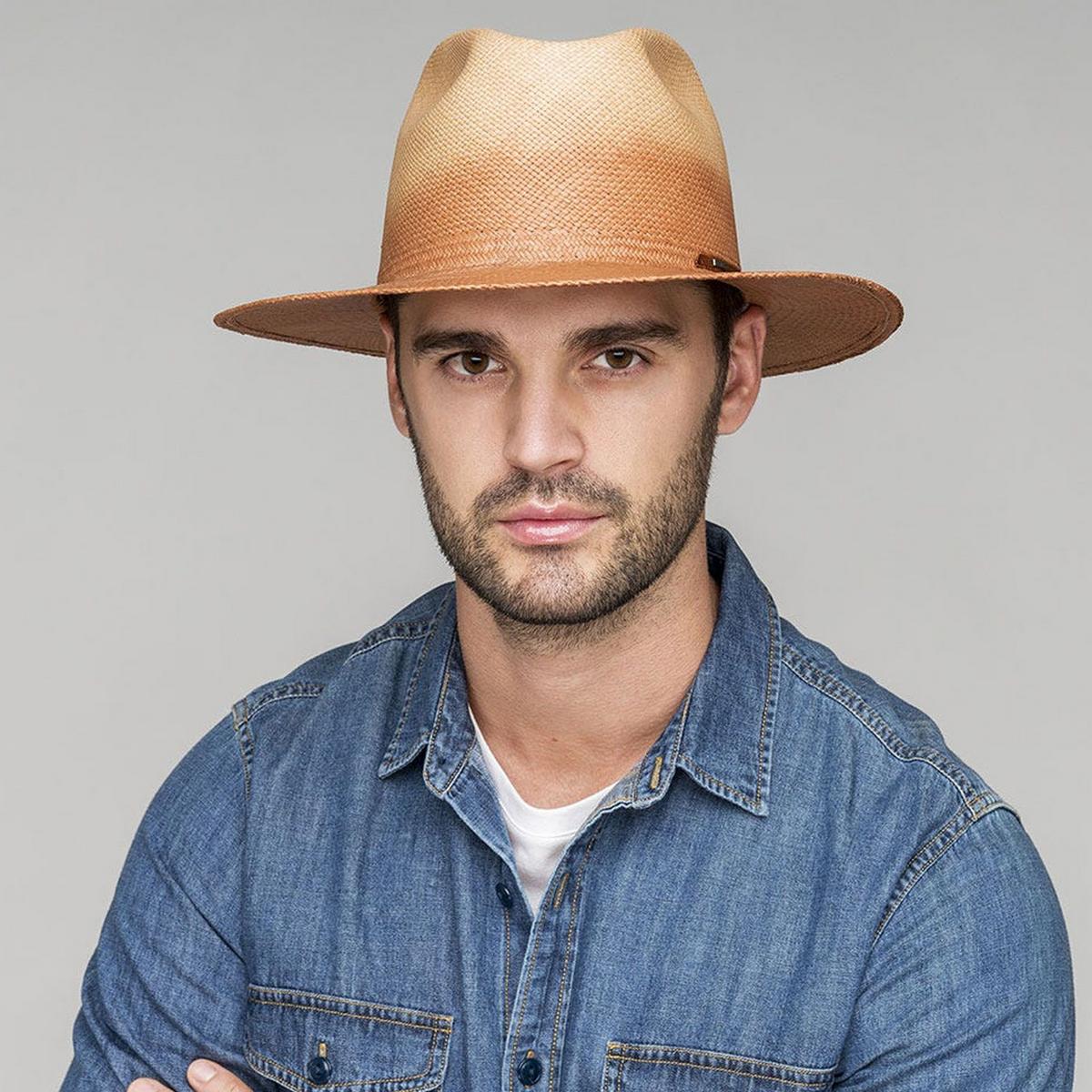 Rask Gradient Panama Straw Fedora Hat - Image 10