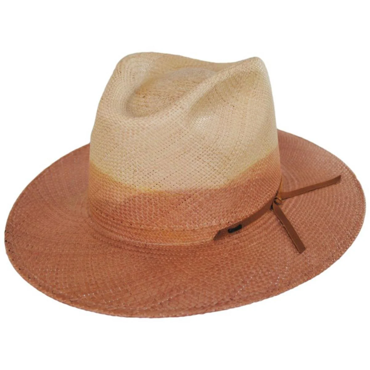 Rask Gradient Panama Straw Fedora Hat - Image 5