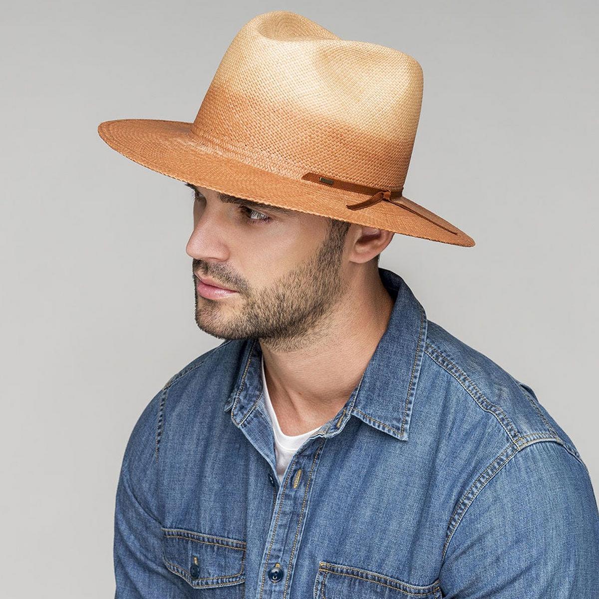 Rask Gradient Panama Straw Fedora Hat - Image 6