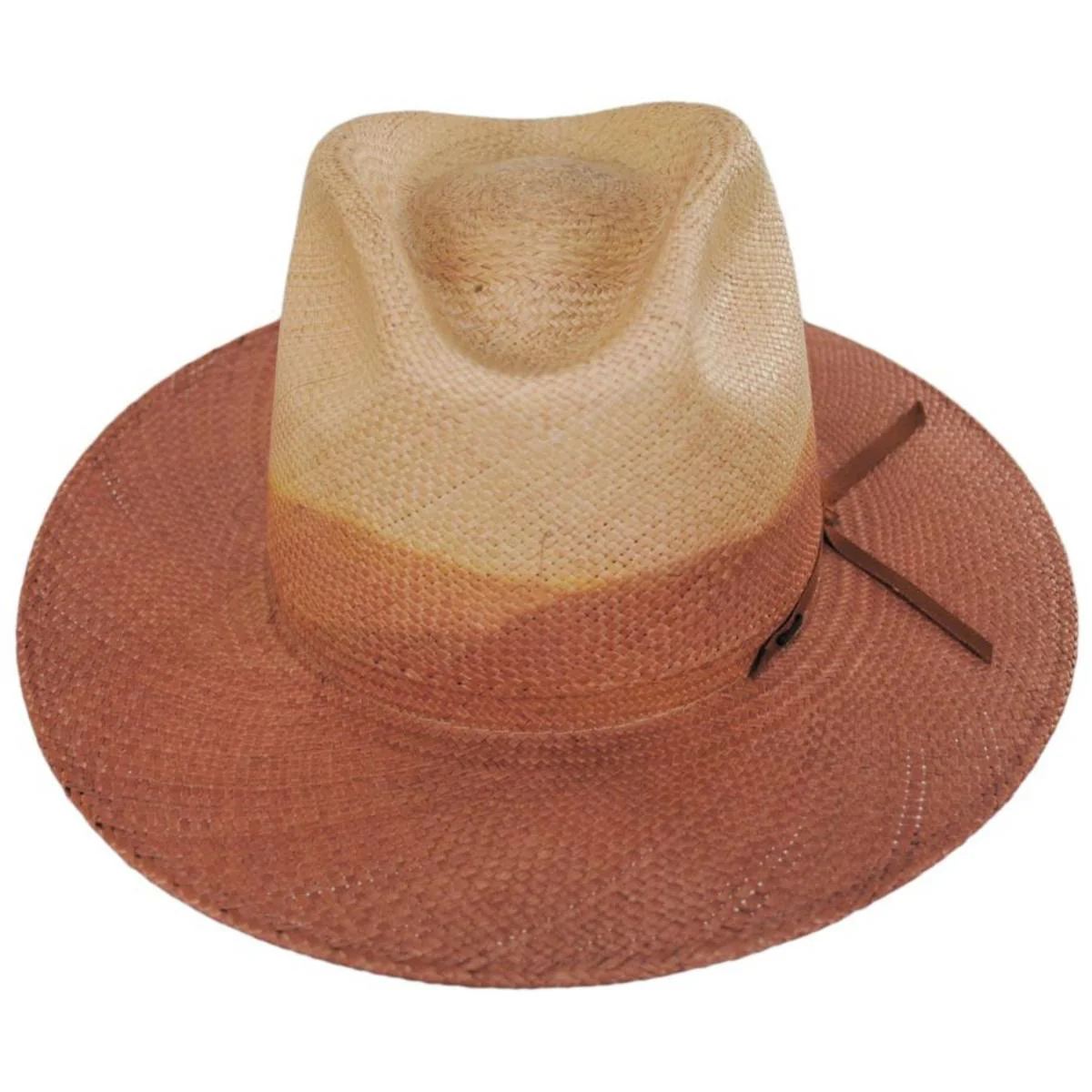 Rask Gradient Panama Straw Fedora Hat - Image 7
