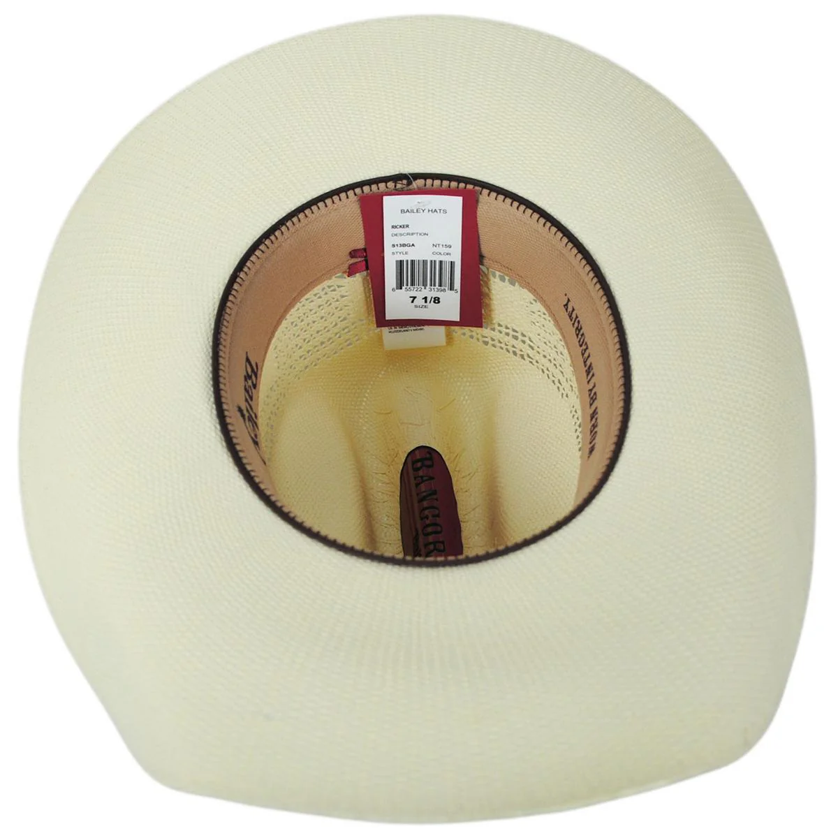 Ricker Bangora Straw Western Hat - Image 4