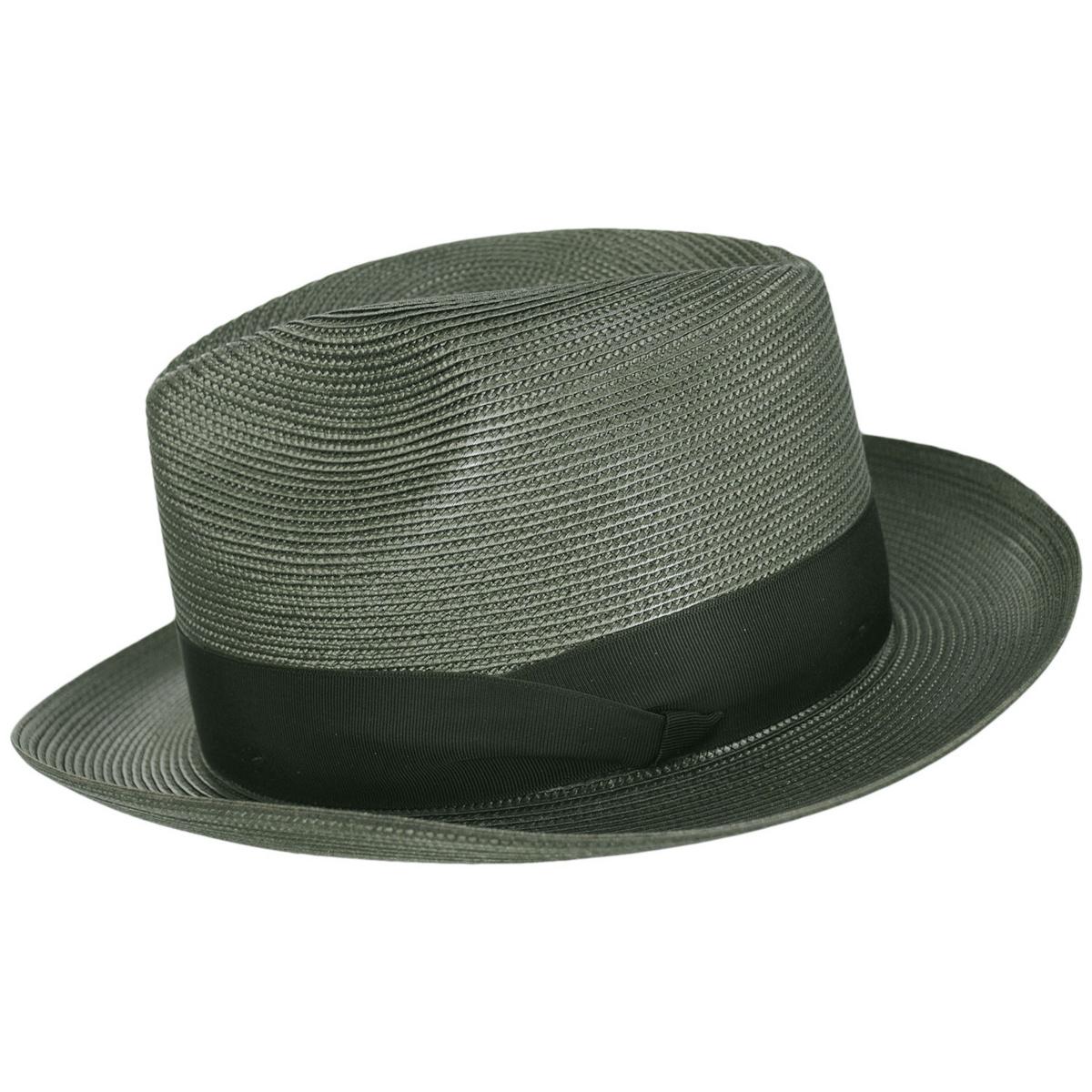 Rosebud Florentine Milan Poly Straw Fedora Hat - Image 7