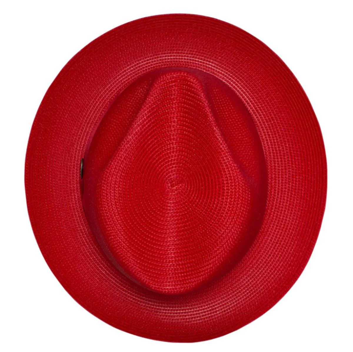 Rosebud Florentine Milan Poly Straw Fedora Hat - Image 9