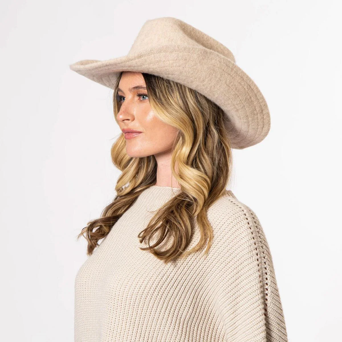 Rowley Wool Knit Cowboy Hat - Image 8