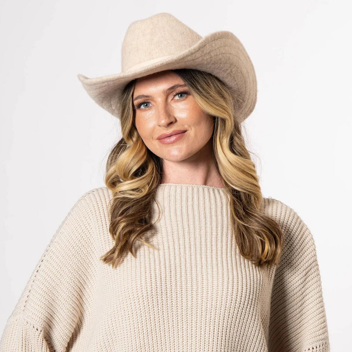 Rowley Wool Knit Cowboy Hat - Image 9