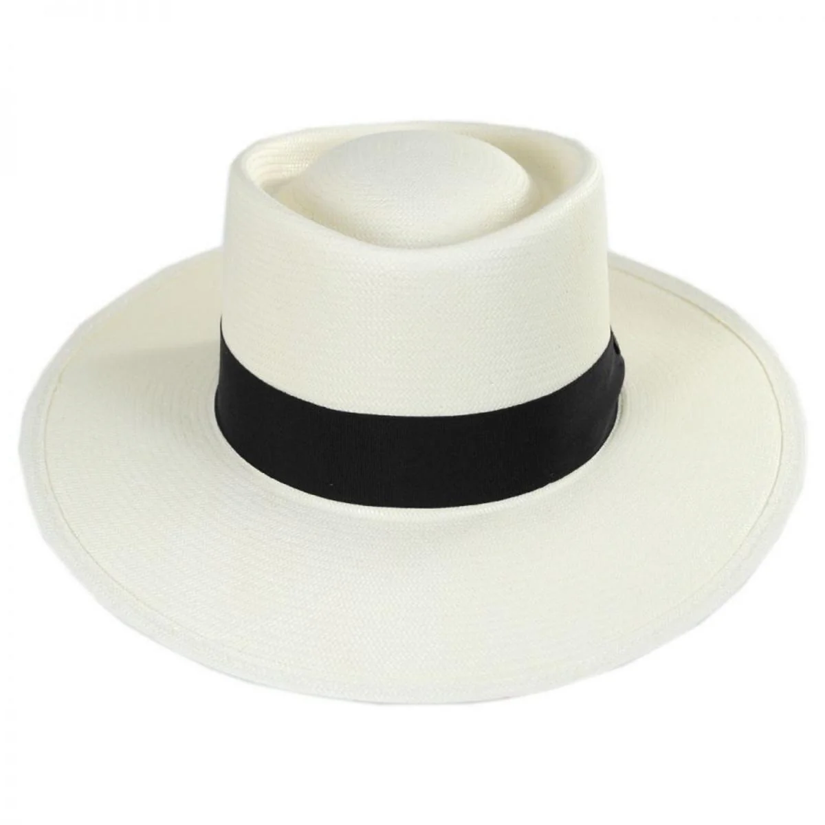 St. Charles Shantung Straw Gambler Hat - Image 3