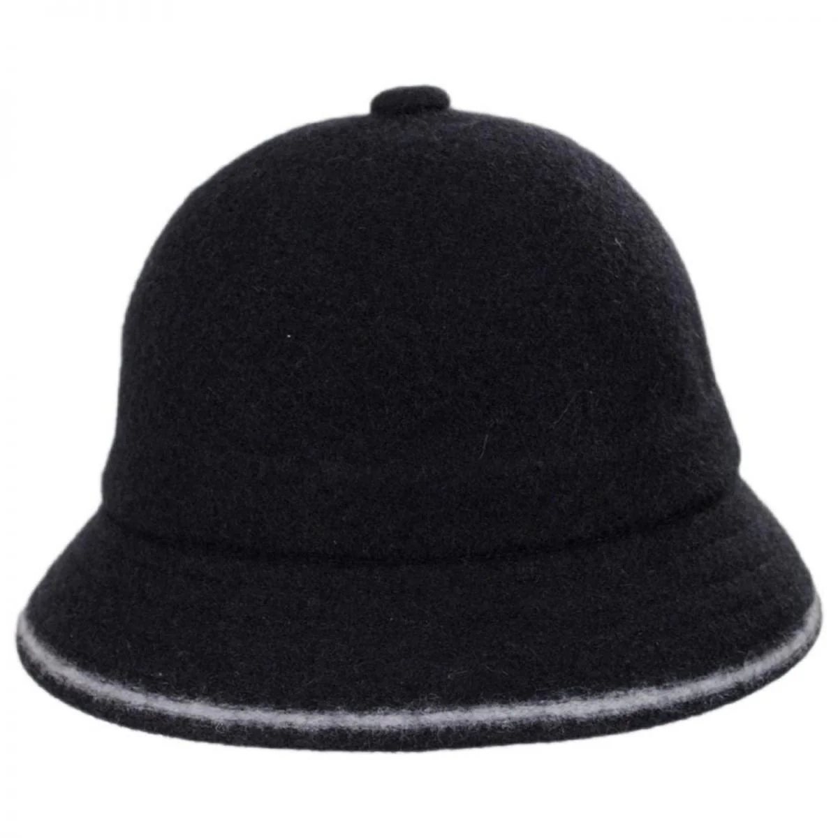 Striped Casual Wool Bucket Hat - Image 3