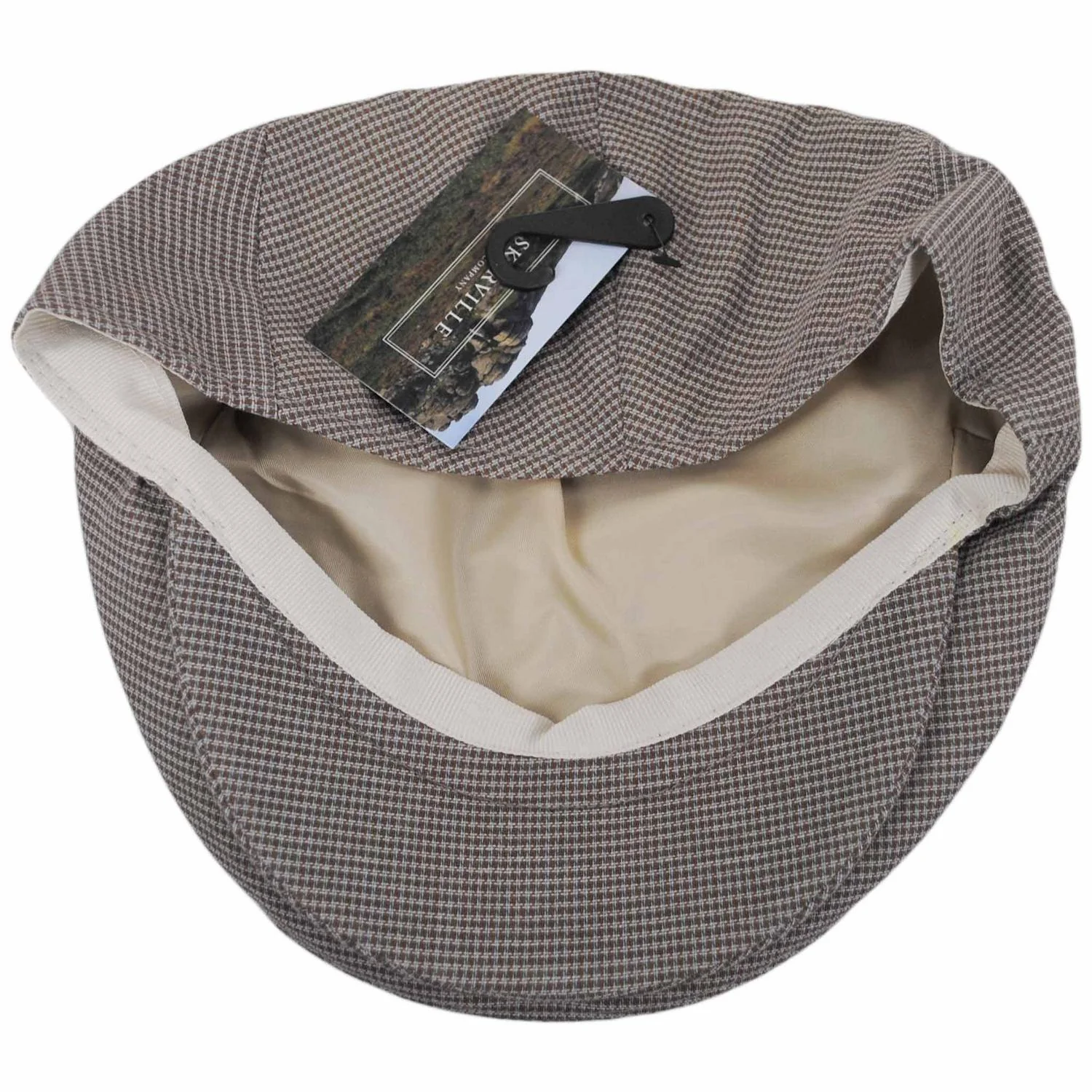 Talbot Cotton Micro Houndstooth Ivy Cap - Image 12