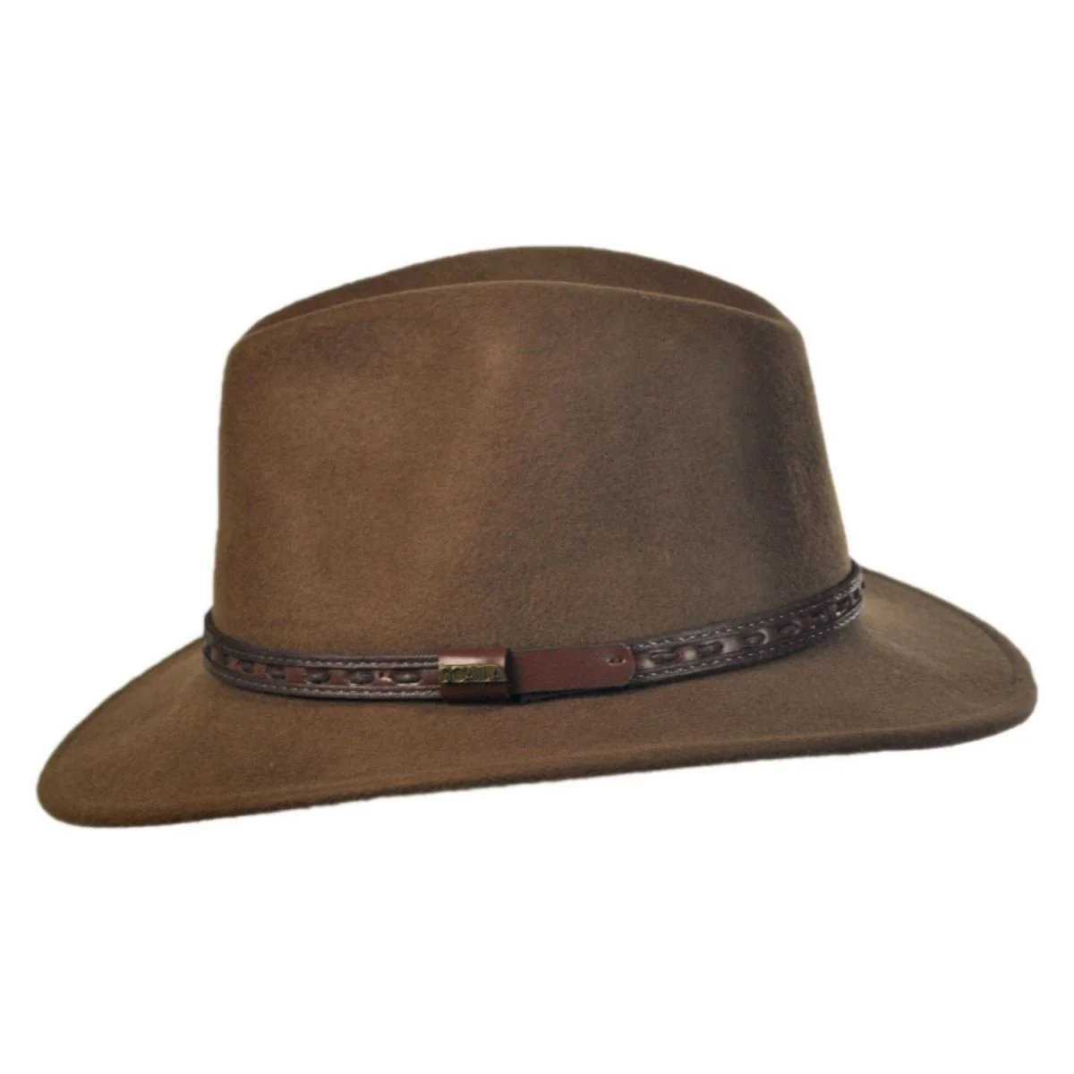 Traveler Crushable Wool Felt Safari Fedora Hat - Image 3