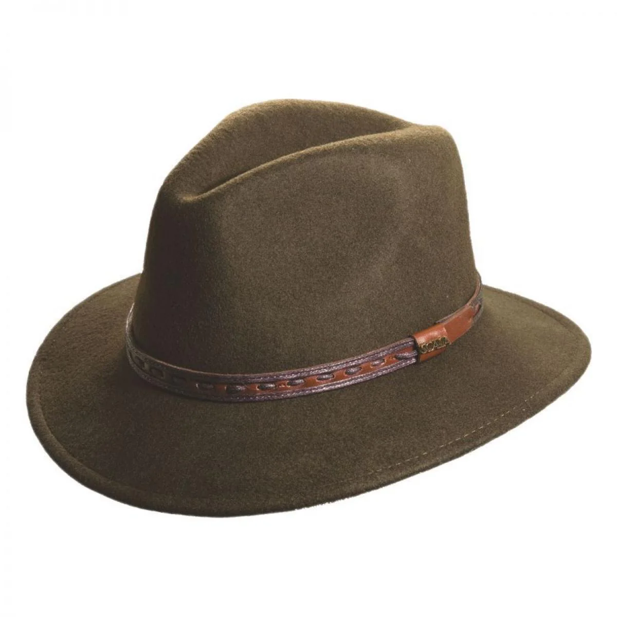 Traveler Crushable Wool Felt Safari Fedora Hat - Image 5