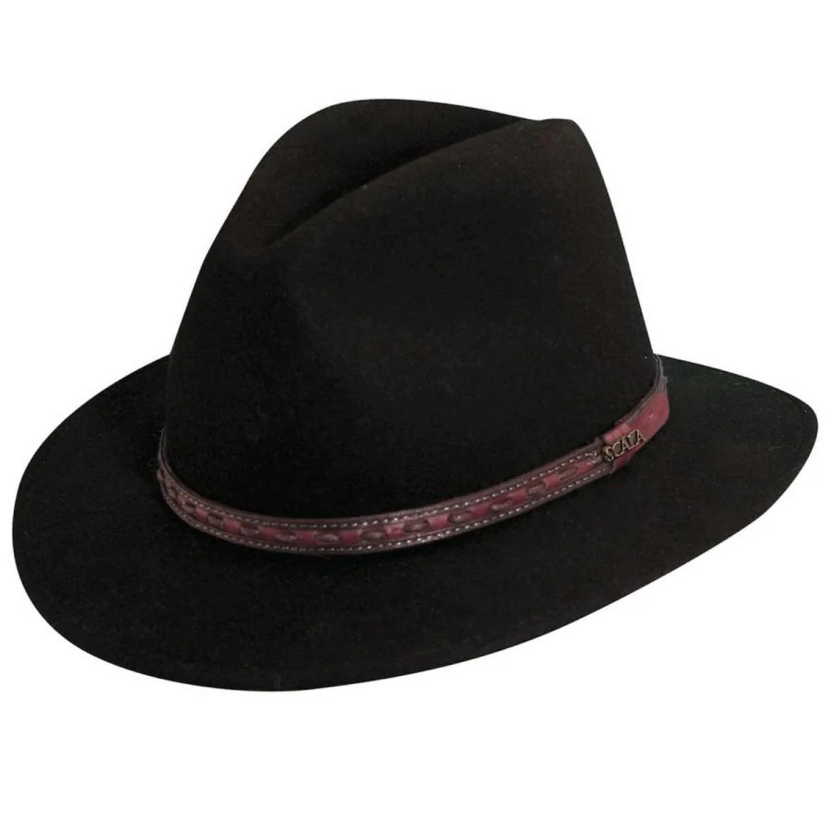 Traveler Crushable Wool Felt Safari Fedora Hat - Image 6