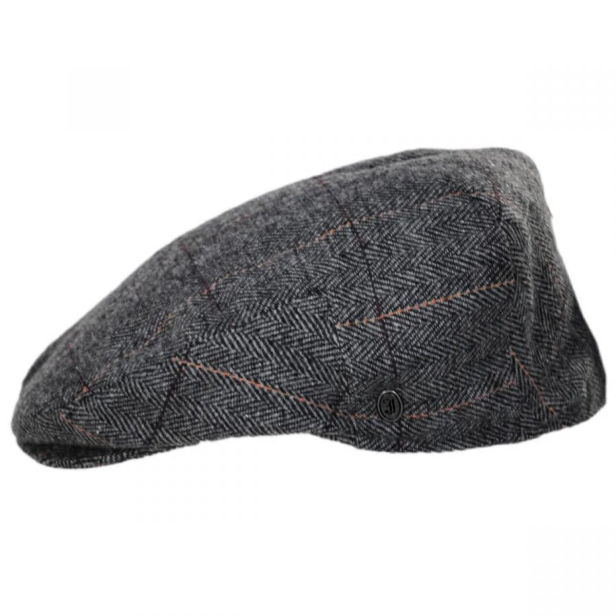 Vesper Herringbone Plaid Wool Blend Ivy Cap - Image 3