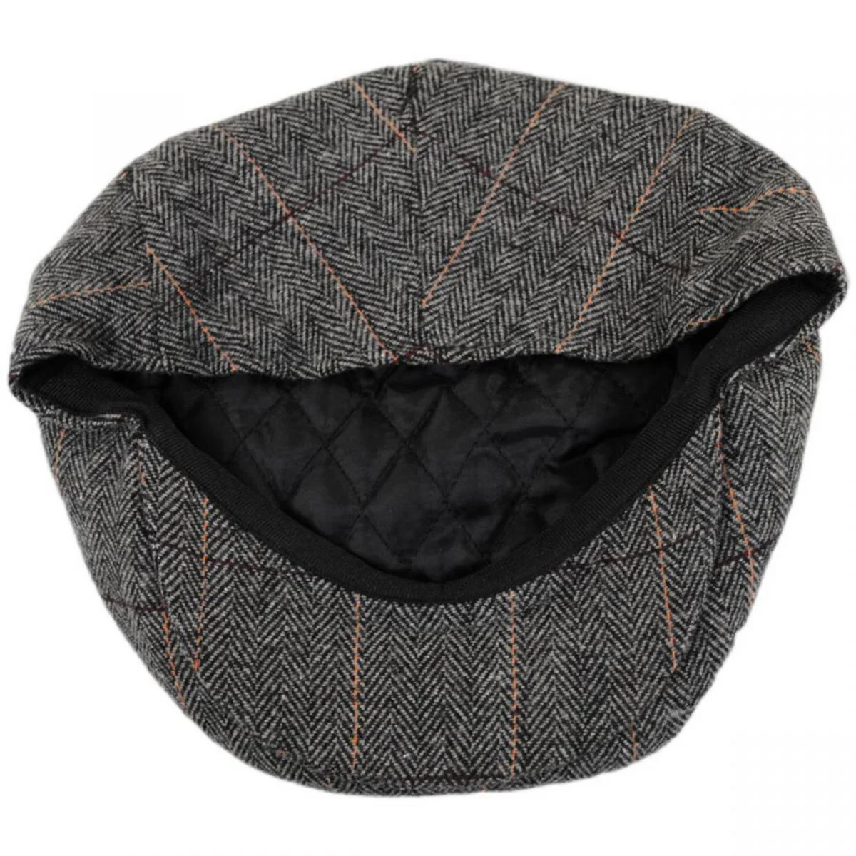 Vesper Herringbone Plaid Wool Blend Ivy Cap - Image 4