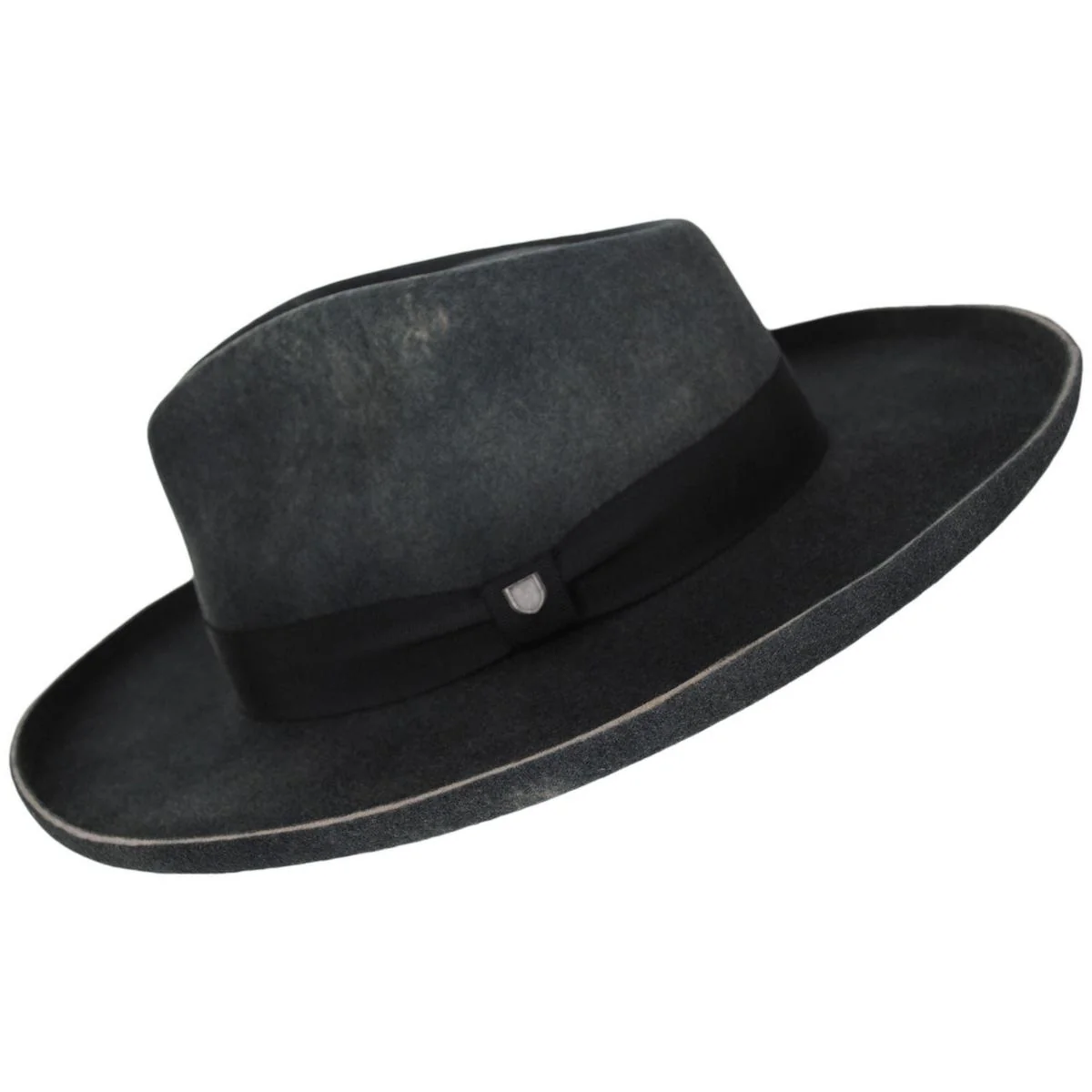 Victoria Felt Pencil Curl Fedora Hat - Image 3