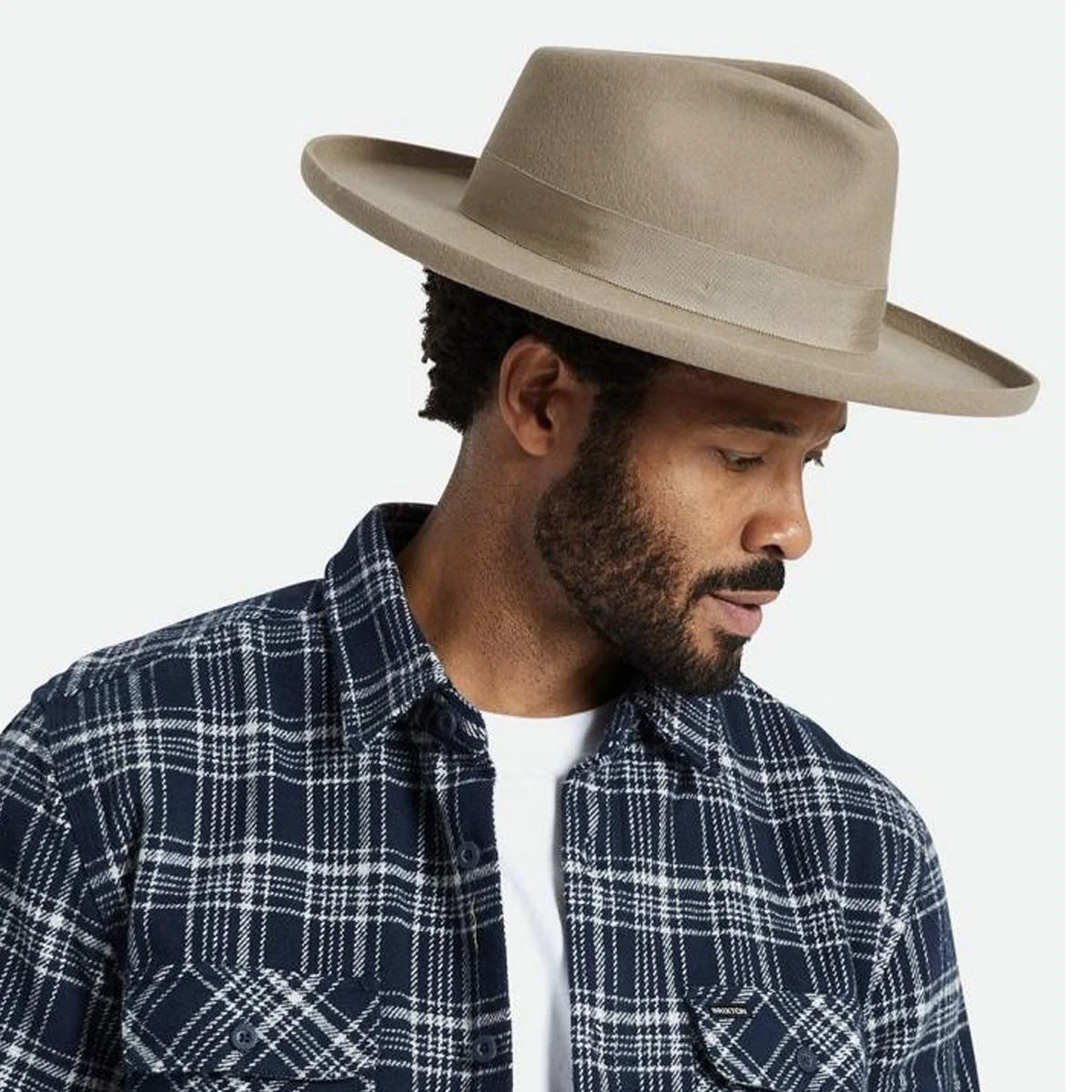 Victoria Felt Pencil Curl Fedora Hat - Image 6