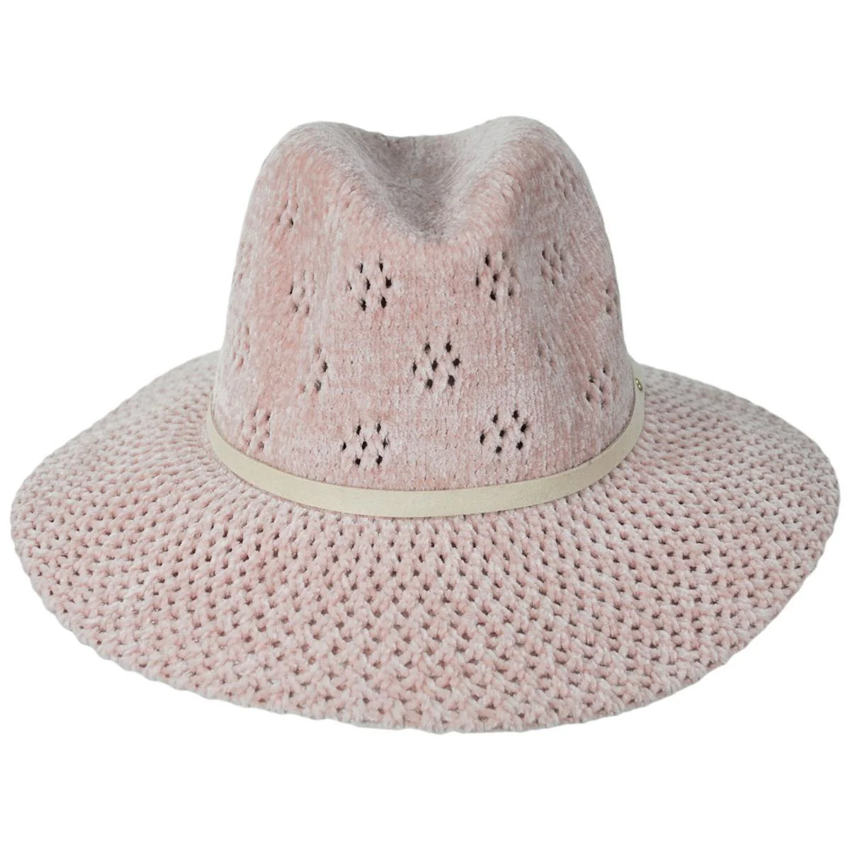 Walnut Grove Chenille Knit Fedora Hat - Image 6