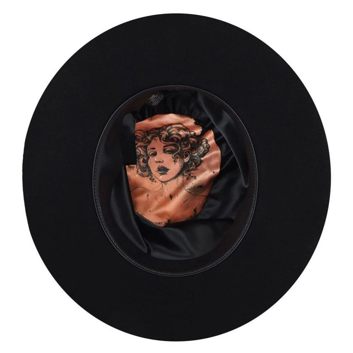 Walsh Polished Wide Brim Wool Felt Pork Pie Hat - Image 4