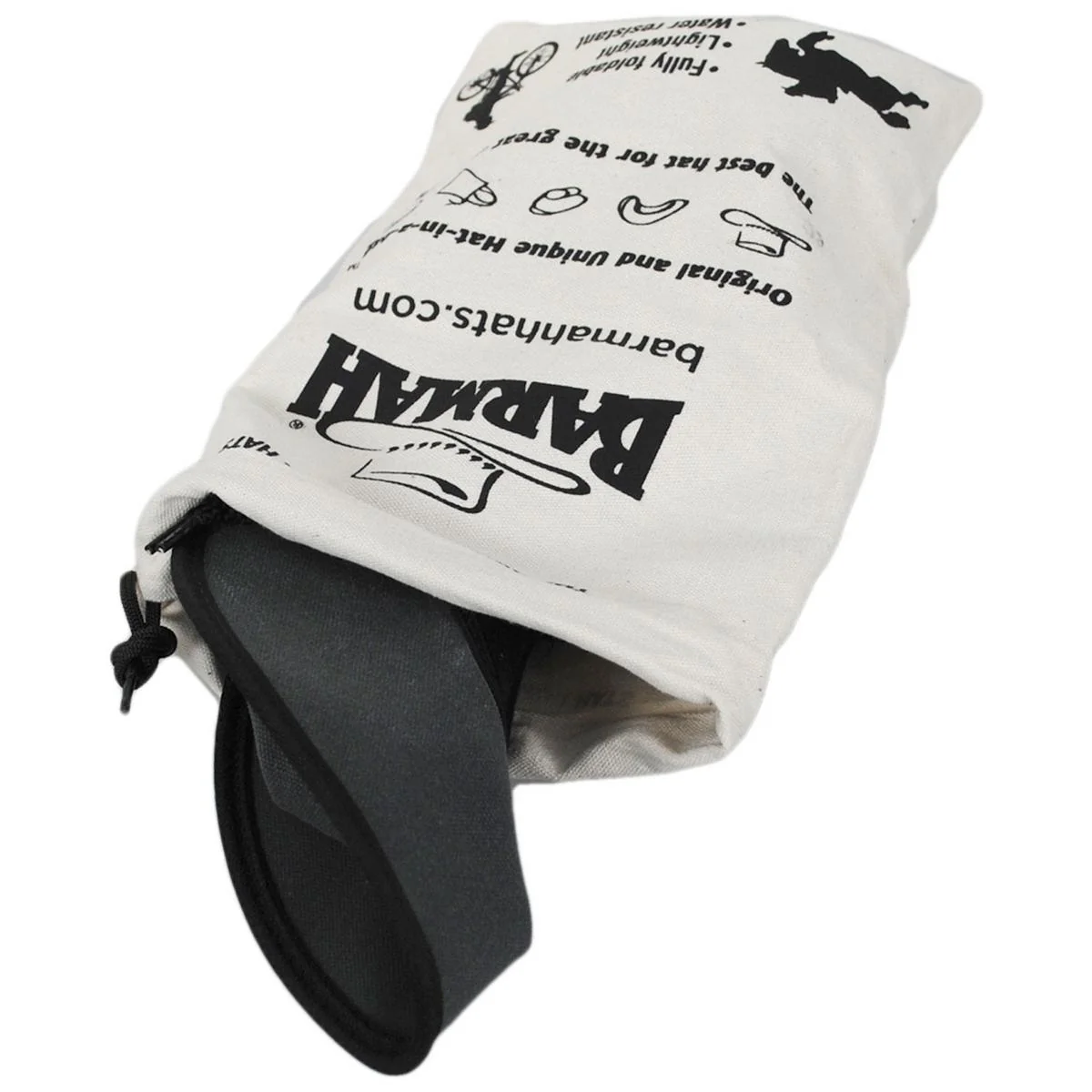 Waxed Cotton Canvas Drover Foldaway Hat - Image 10