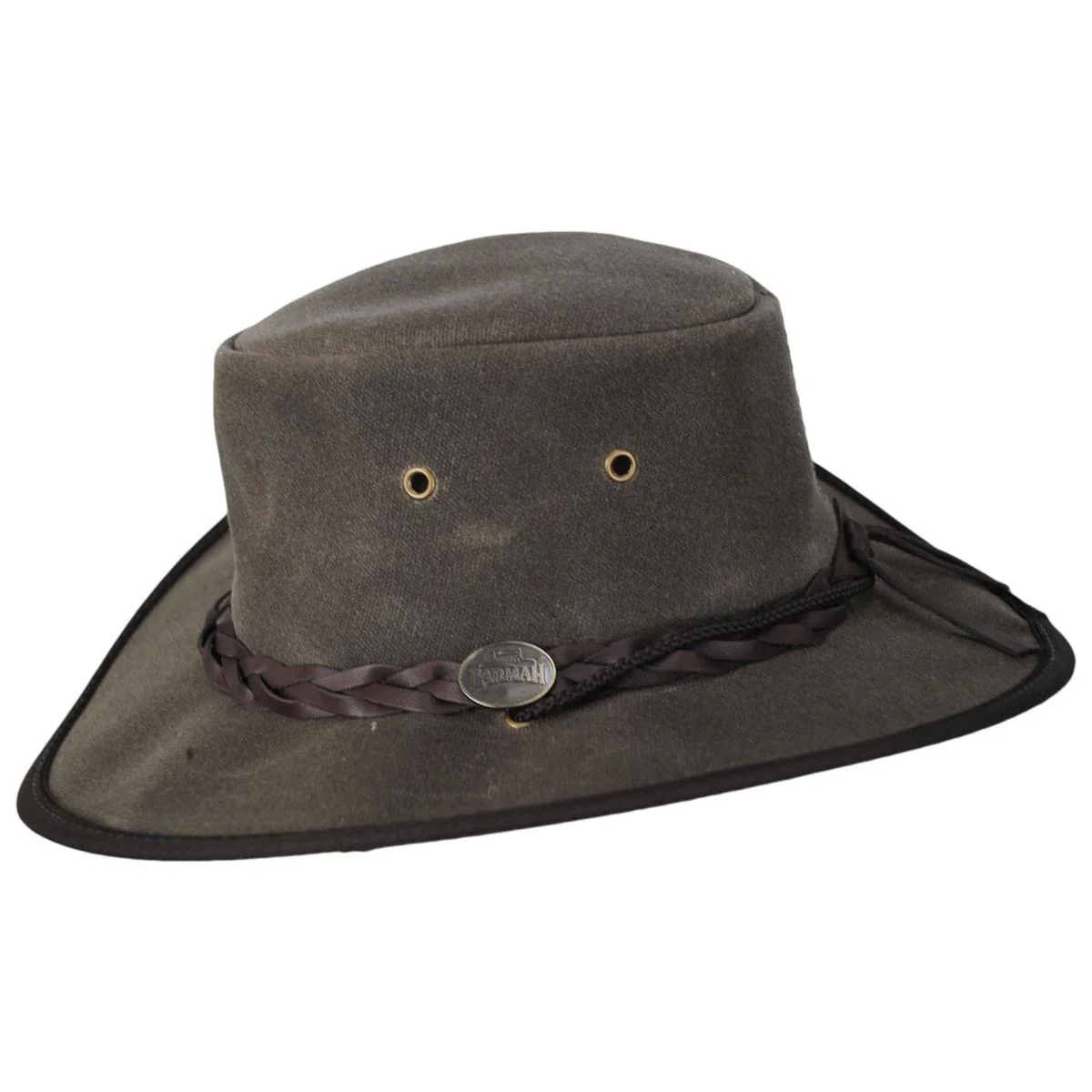 Waxed Cotton Canvas Drover Foldaway Hat - Image 3